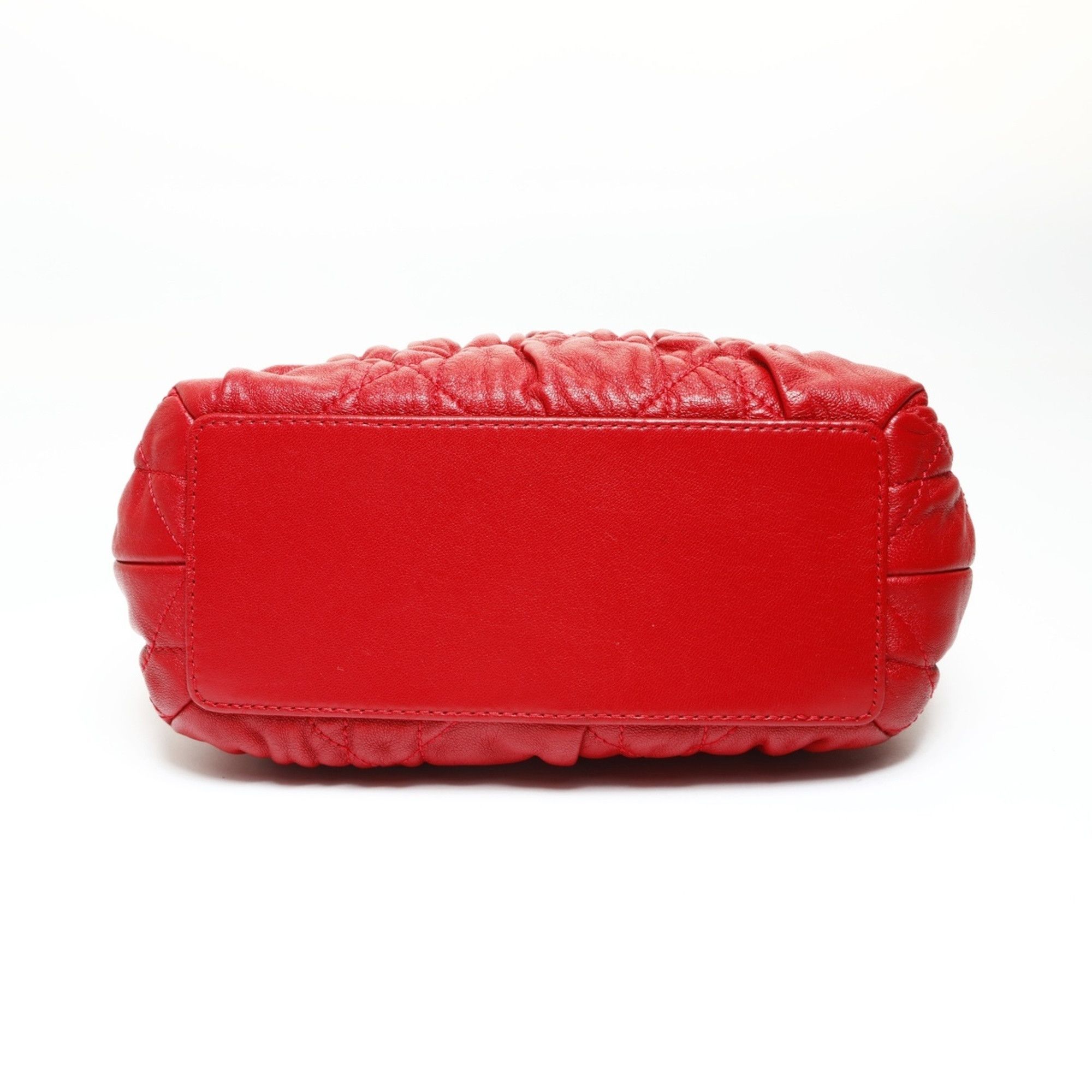 Dior Christian Dior Cannage Mini Pearl Shoulder Bag in Red Size ONE SIZE - 7 Thumbnail