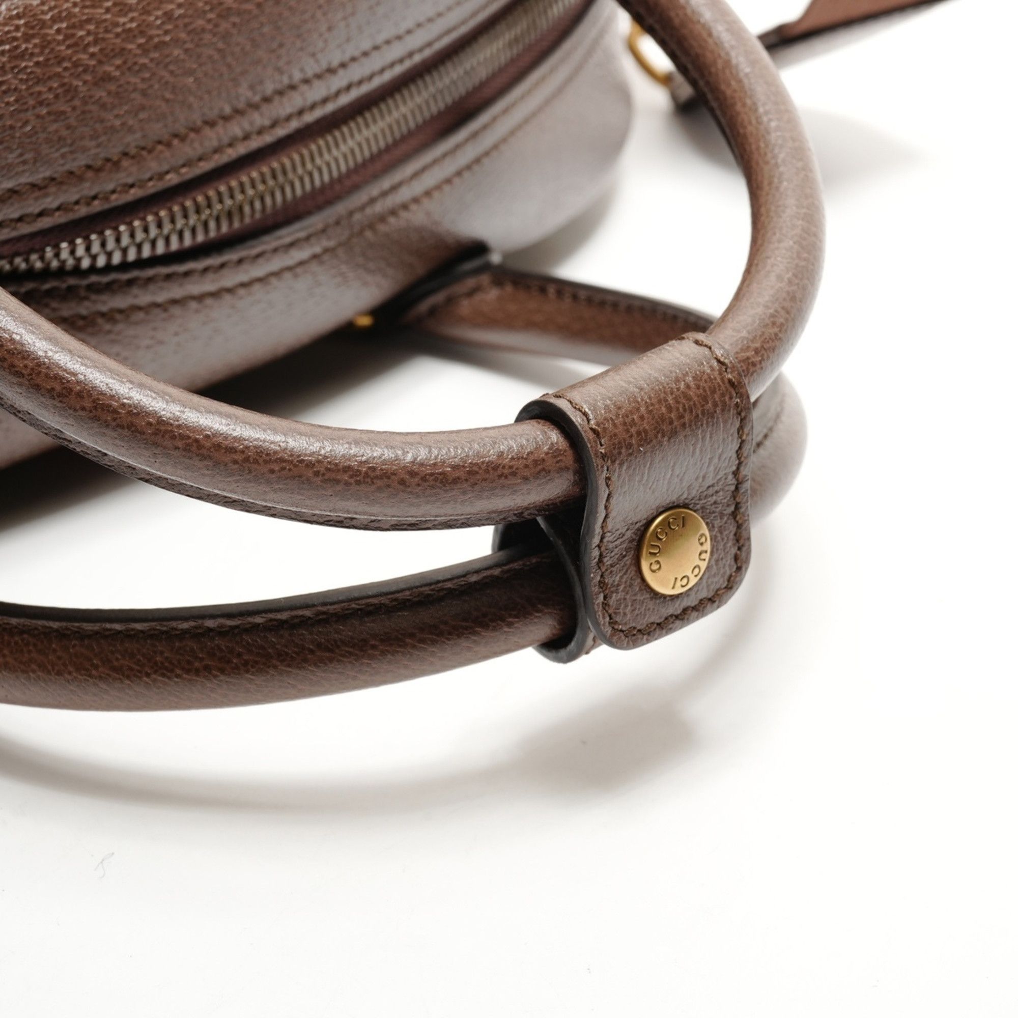 Gucci Gucci GG Supreme Duffle Bag/Boston Bag, 2-Way Handbag, 723309, Brown Size ONE SIZE - 12 Thumbnail