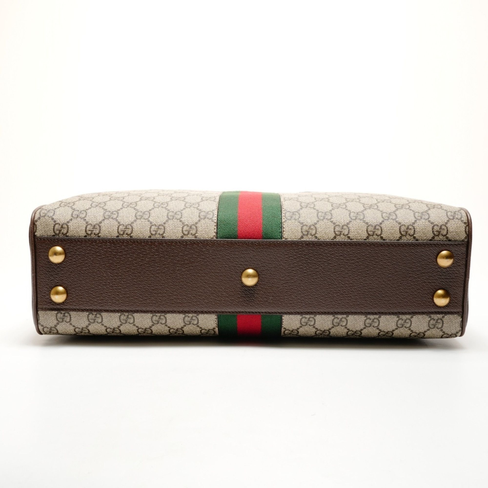 Gucci Gucci GG Supreme Duffle Bag/Boston Bag, 2-Way Handbag, 723309, Brown Size ONE SIZE - 7 Thumbnail