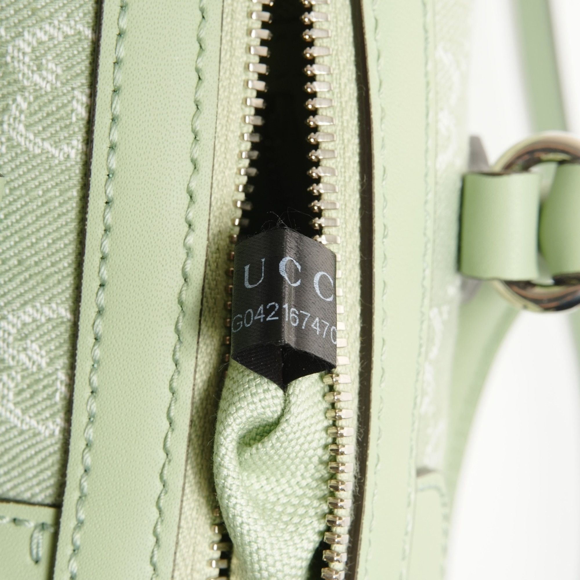 Gucci Gucci Ophidia Small GG Canvas 2-Way Boston Bag in Green Size ONE SIZE - 10 Thumbnail