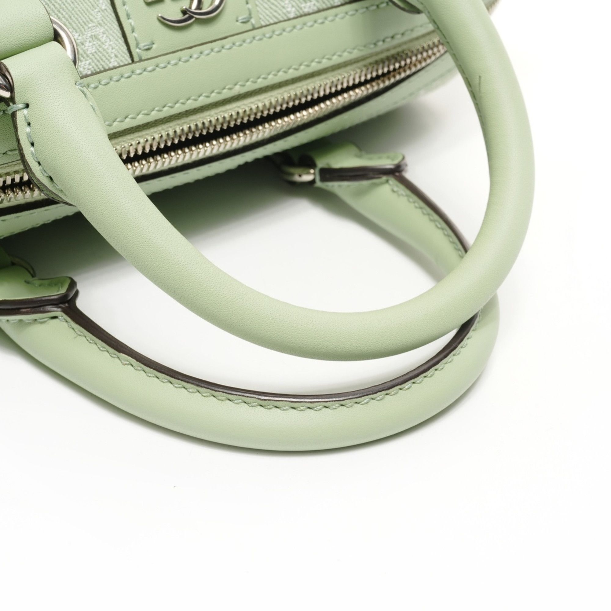 Gucci Gucci Ophidia Small GG Canvas 2-Way Boston Bag in Green Size ONE SIZE - 13 Thumbnail