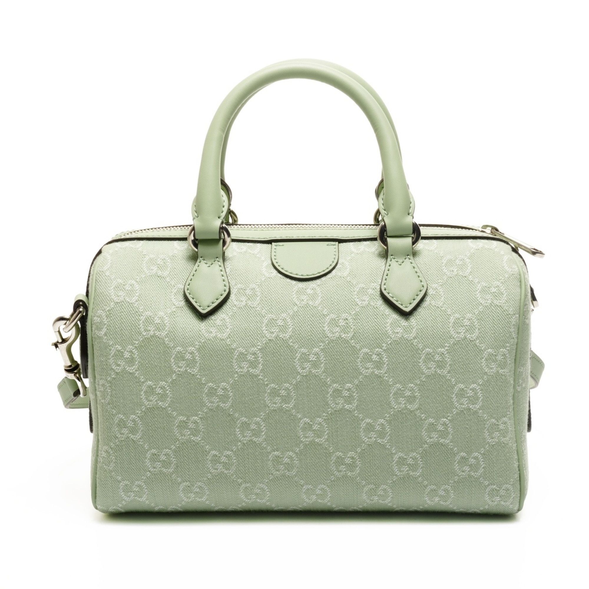 Gucci Gucci Ophidia Small GG Canvas 2-Way Boston Bag in Green Size ONE SIZE - 2 Thumbnail