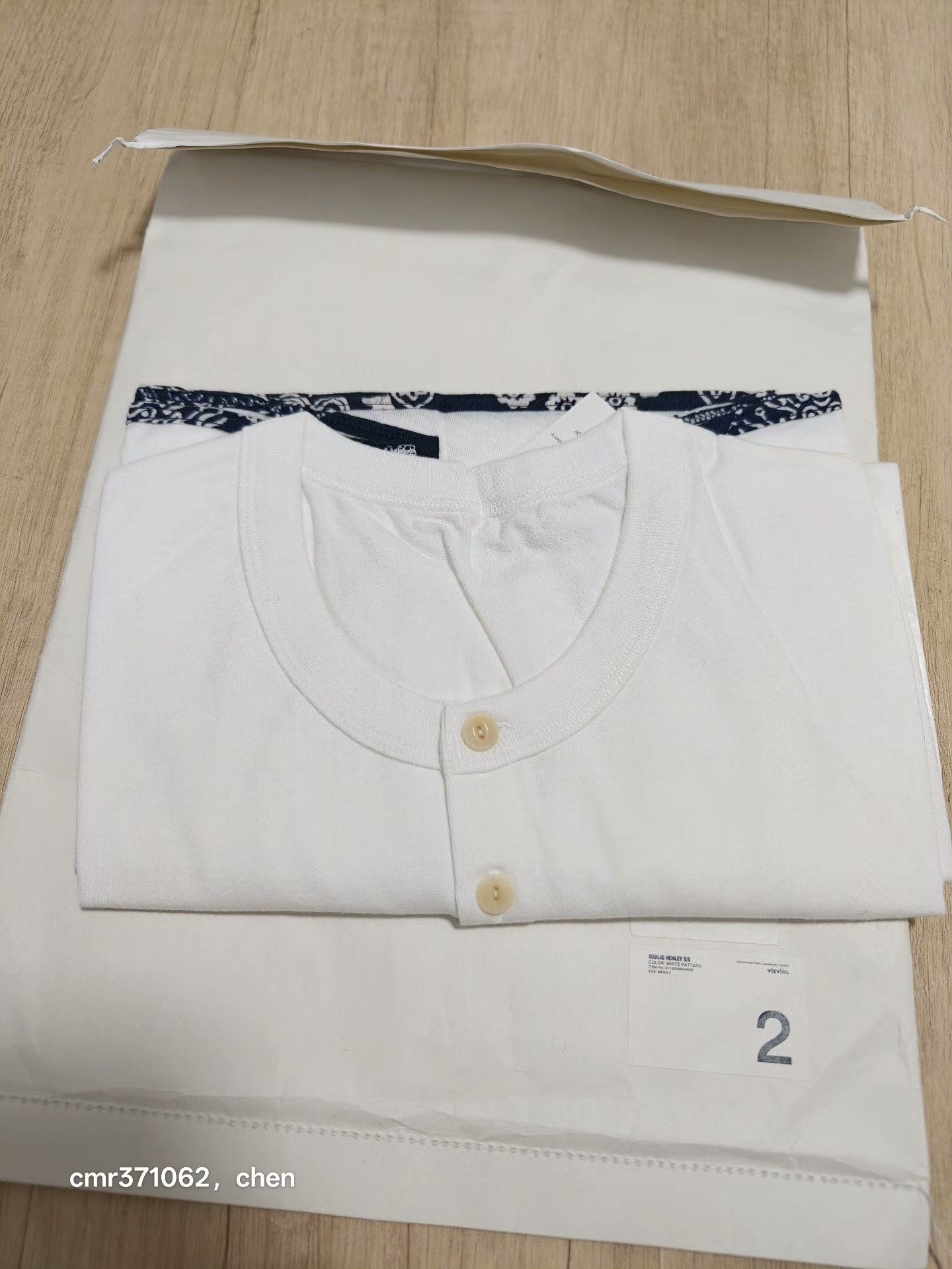 Visvim visvim 18SS Spot Sublig Henley S/S Size US M / EU 48-50 / 2 - 7 Thumbnail