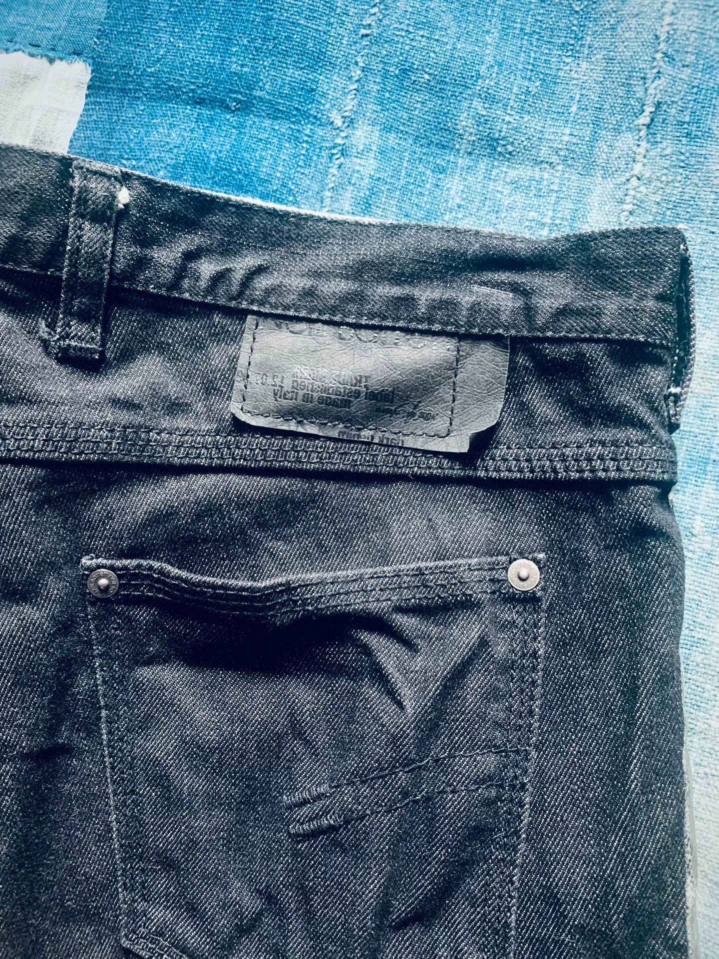 Neil Barrett Neil Barrett Silver Painted Black Denim Jeans Size US 30 / EU 46 - 6 Thumbnail