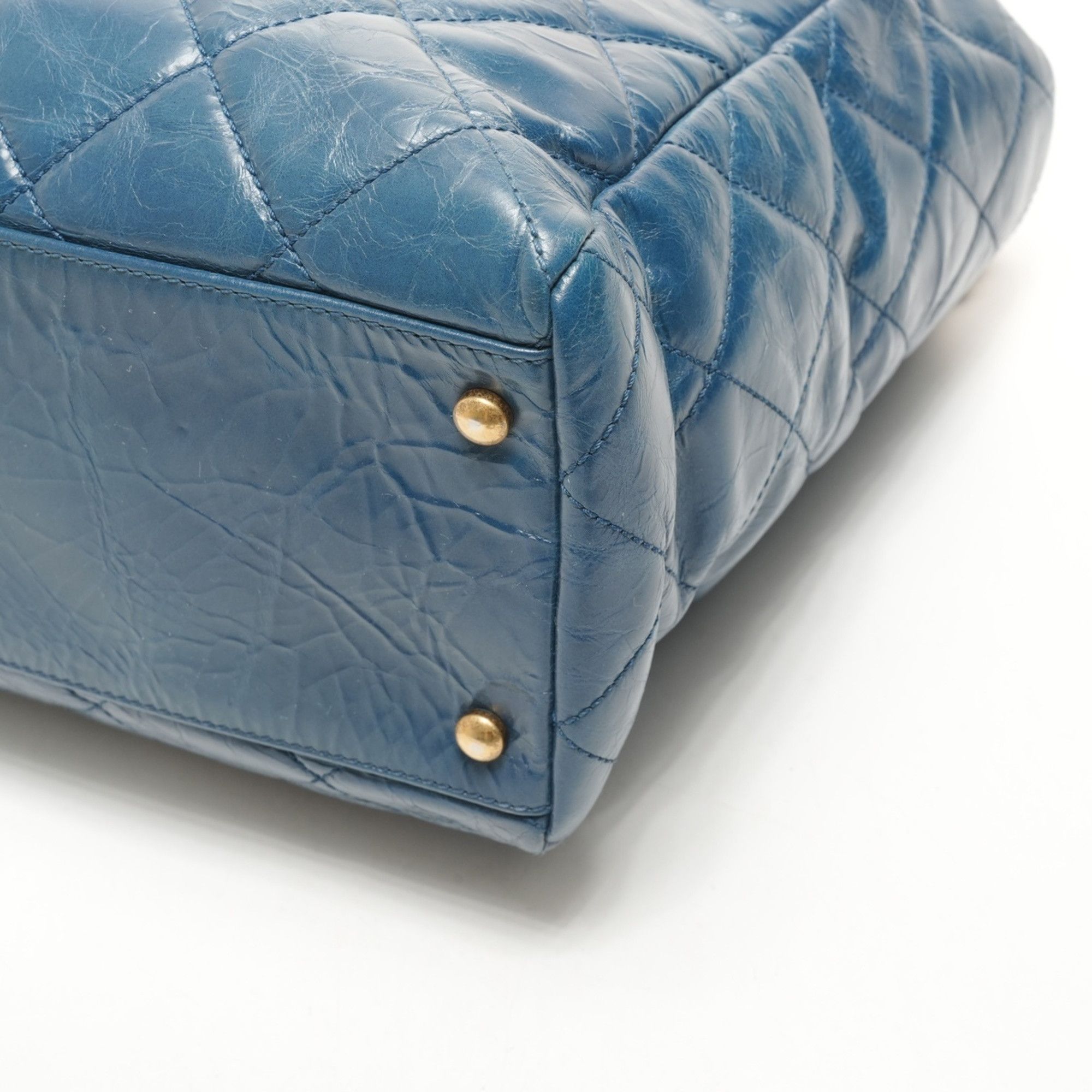 Chanel CHANEL 15 series 2011 Cabas Tote 2-way Handbag Blue Size ONE SIZE - 6 Thumbnail