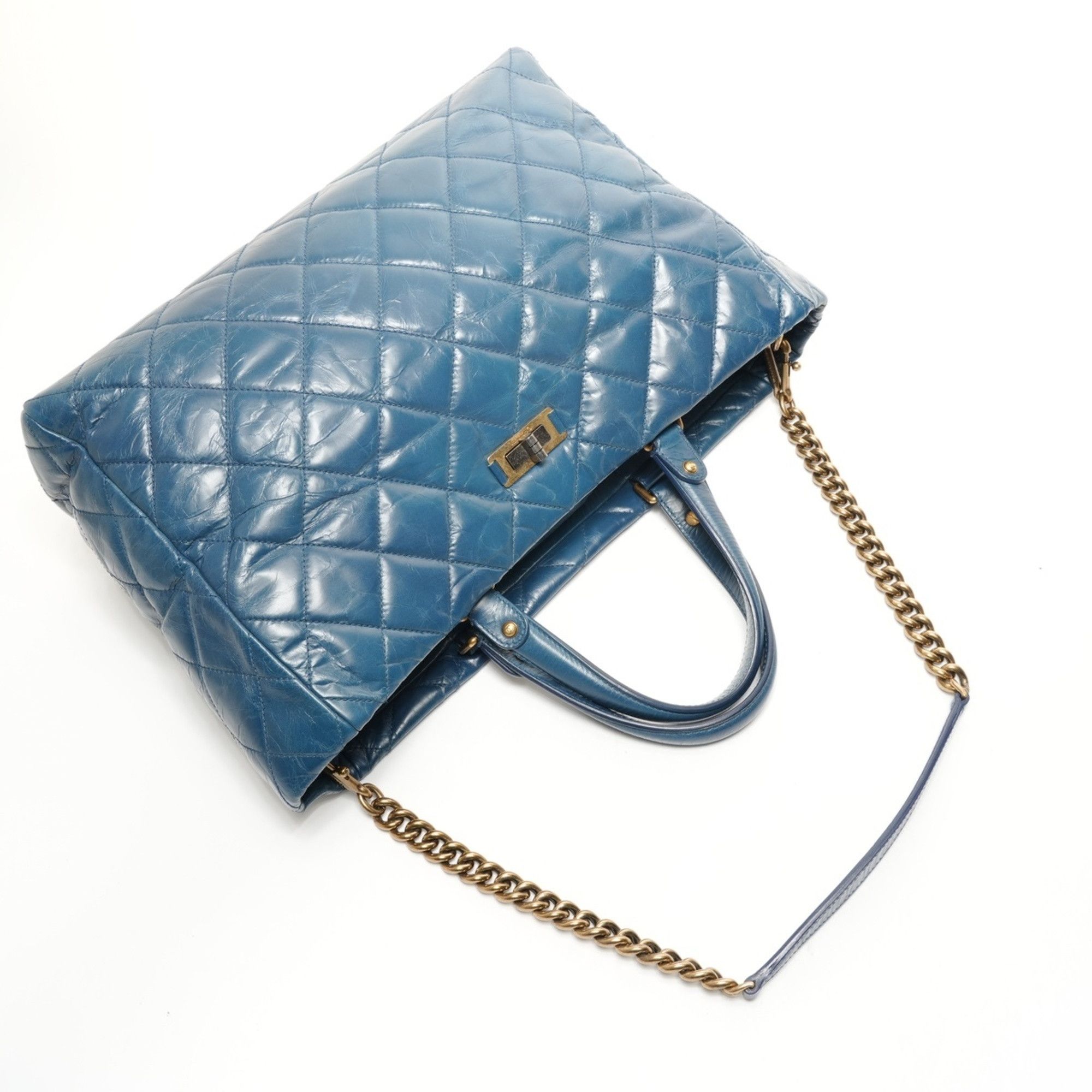 Chanel CHANEL 15 series 2011 Cabas Tote 2-way Handbag Blue Size ONE SIZE - 8 Thumbnail