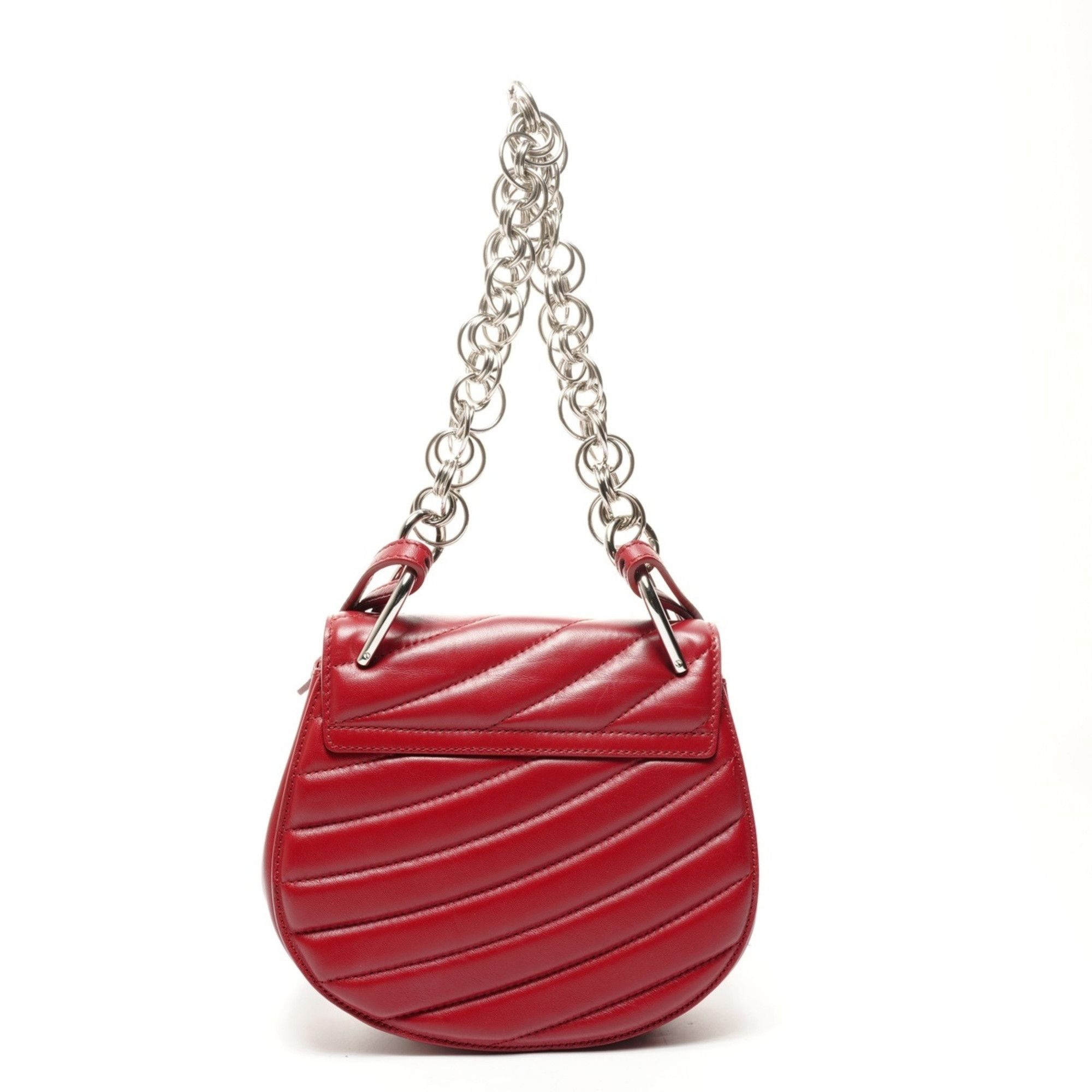 Chloe Chloé Chloe Drew Jeweled Leather 2-Way Shoulder Bag in Red Size ONE SIZE - 2 Thumbnail