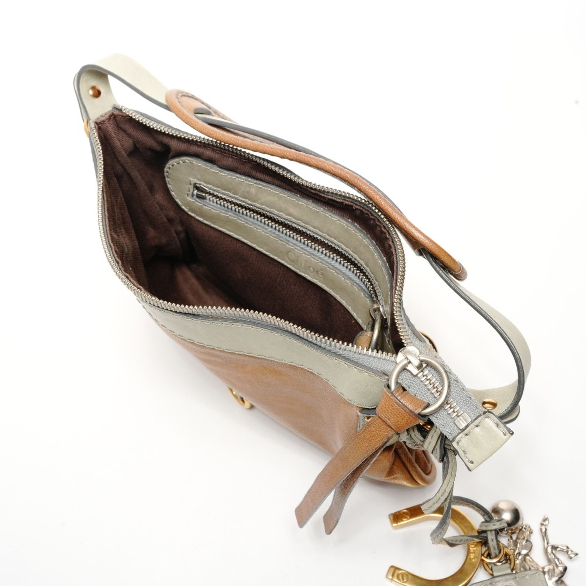 Chloe Chloé Chloe Kerala Leather One-Shoulder Bag in Brown Size ONE SIZE - 10 Thumbnail