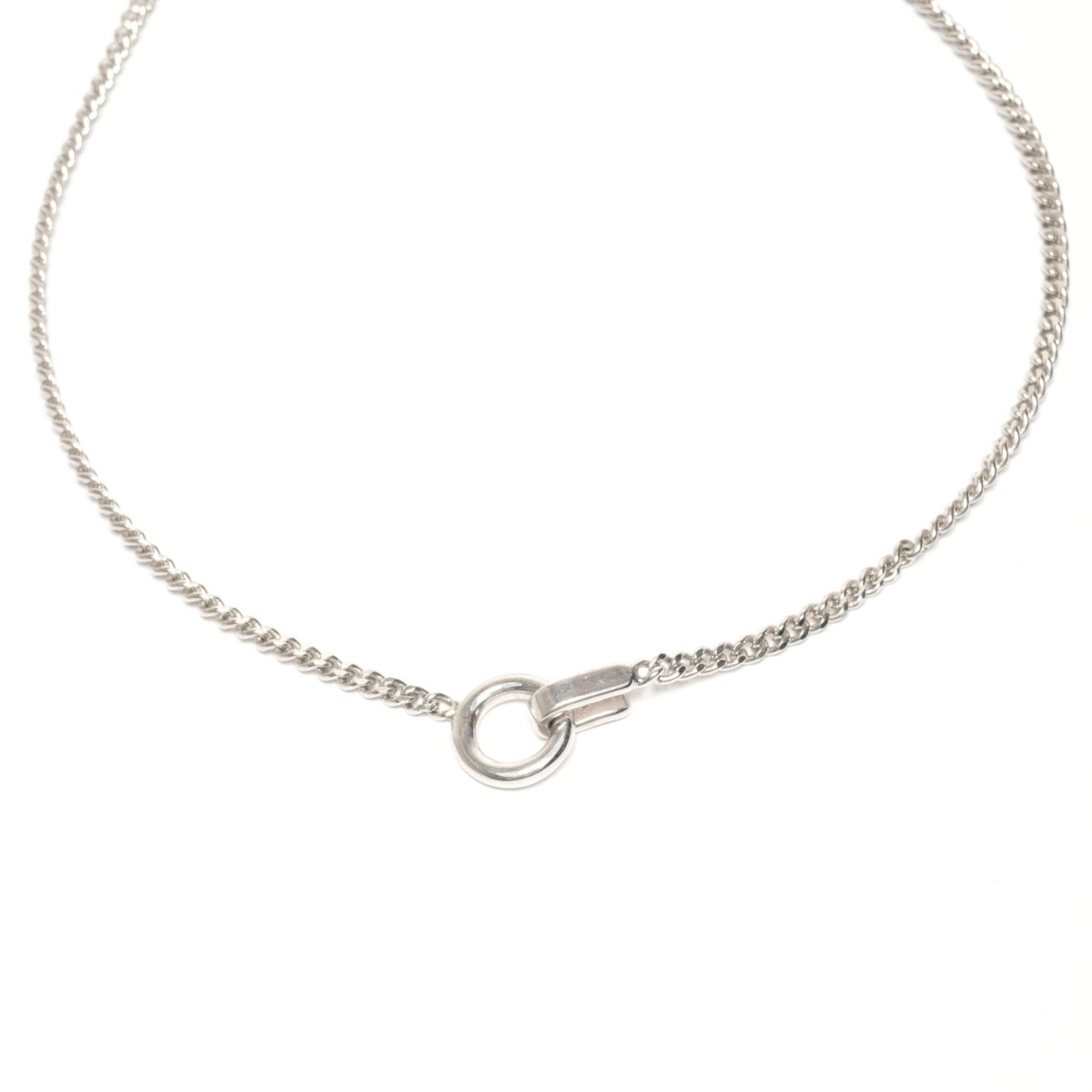Chanel CHANEL 03A 2003 Coco Mark Black Circle Rhinestone Necklace in Silver Size ONE SIZE - 7 Thumbnail