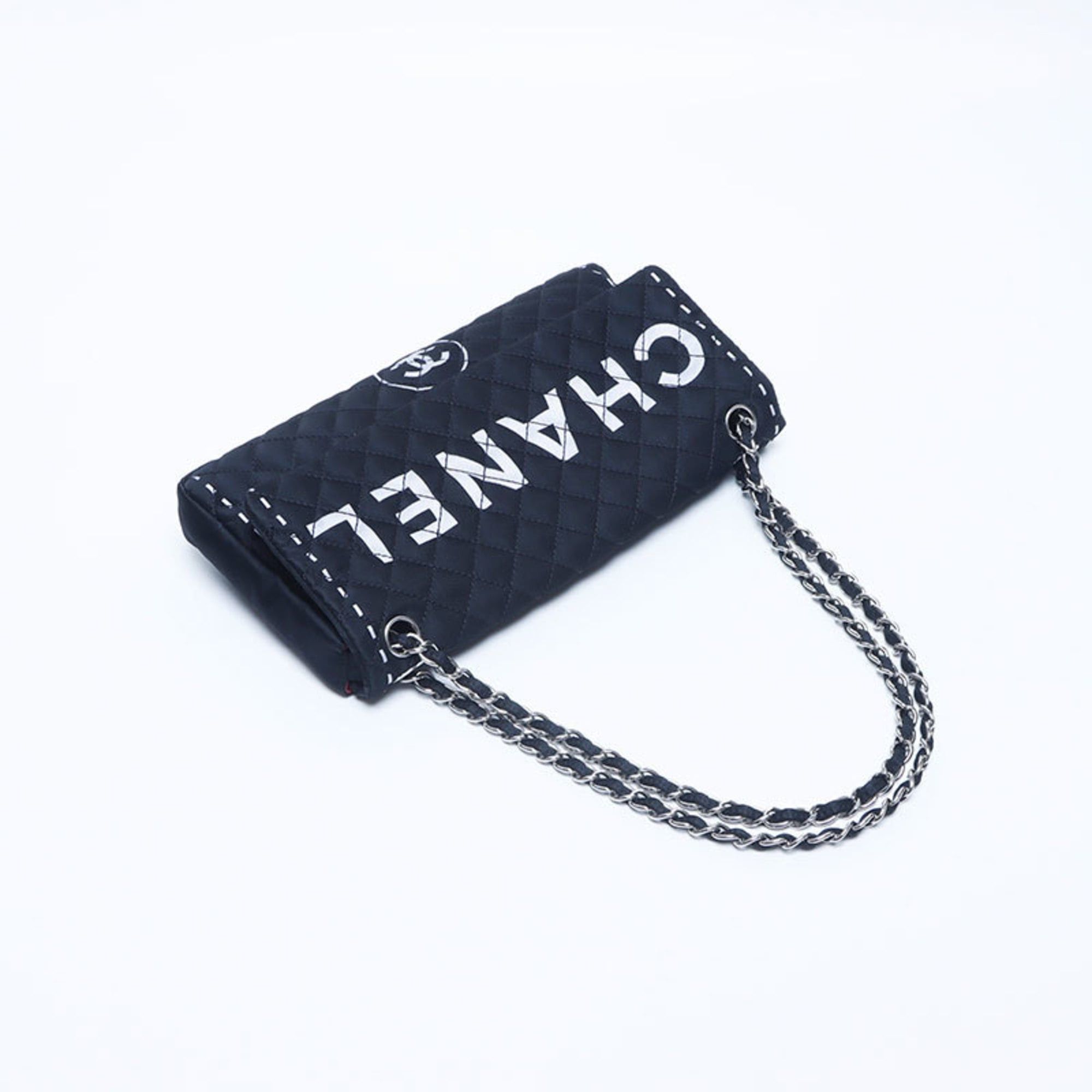 Chanel CHANEL No. 11 nylon chain shoulder bag in black Size ONE SIZE - 9 Thumbnail