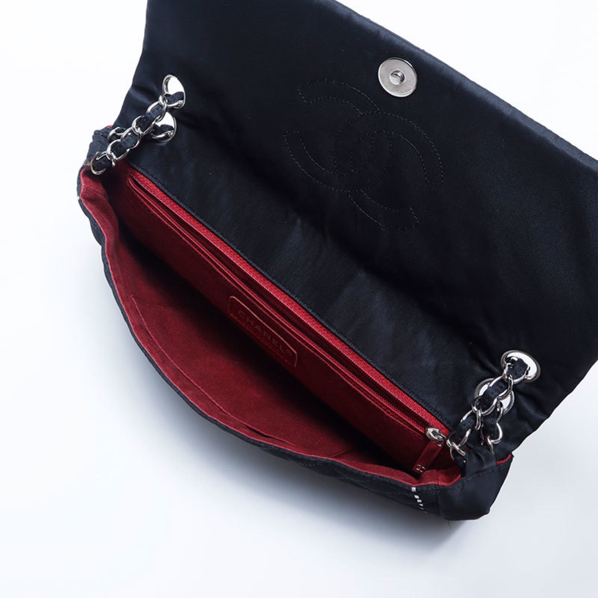 Chanel CHANEL No. 11 nylon chain shoulder bag in black Size ONE SIZE - 12 Thumbnail