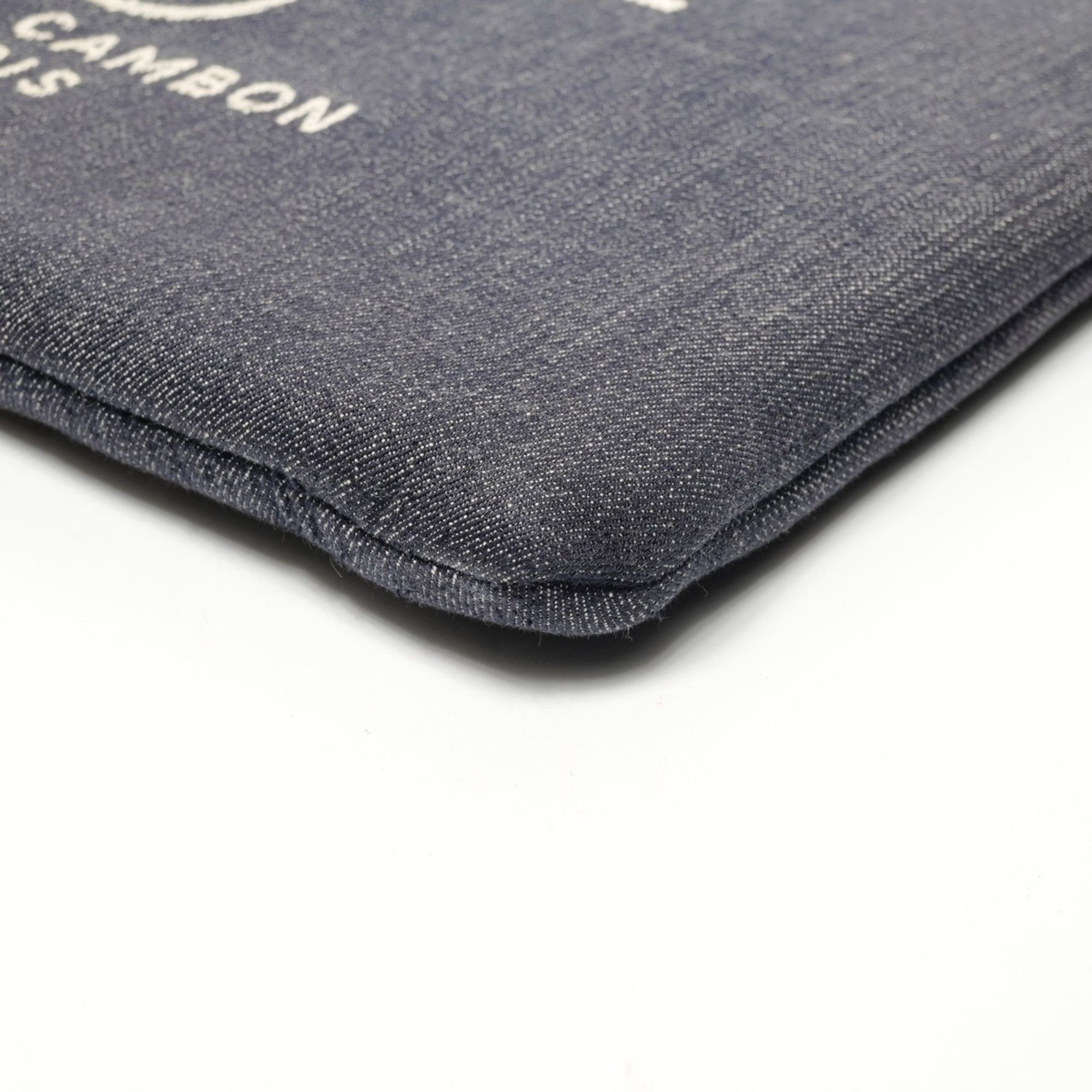 Chanel CHANEL 21st Series 2015-2016 Denim Logo Clutch Bag, Blue Size ONE SIZE - 6 Thumbnail