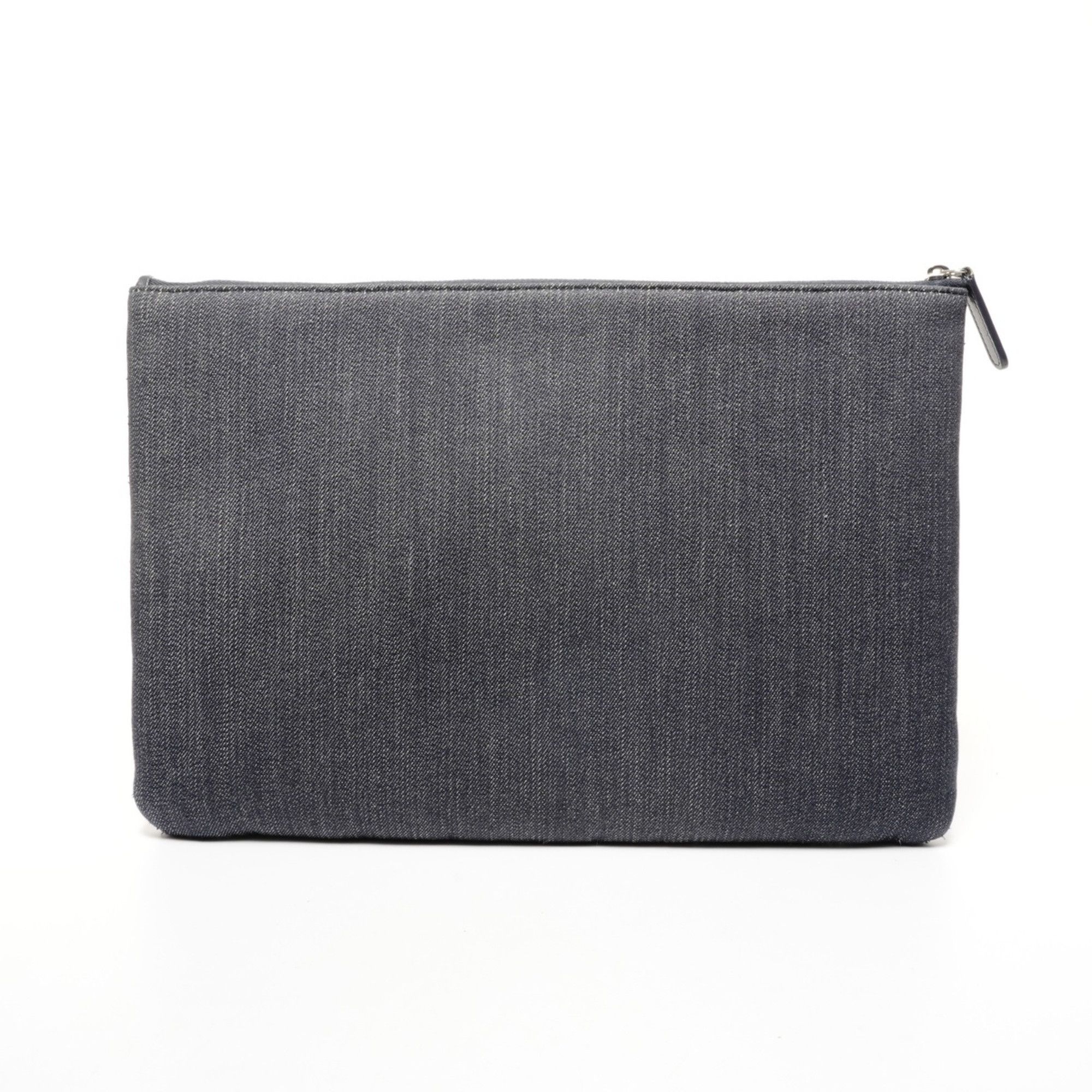 Chanel CHANEL 21st Series 2015-2016 Denim Logo Clutch Bag, Blue Size ONE SIZE - 2 Thumbnail