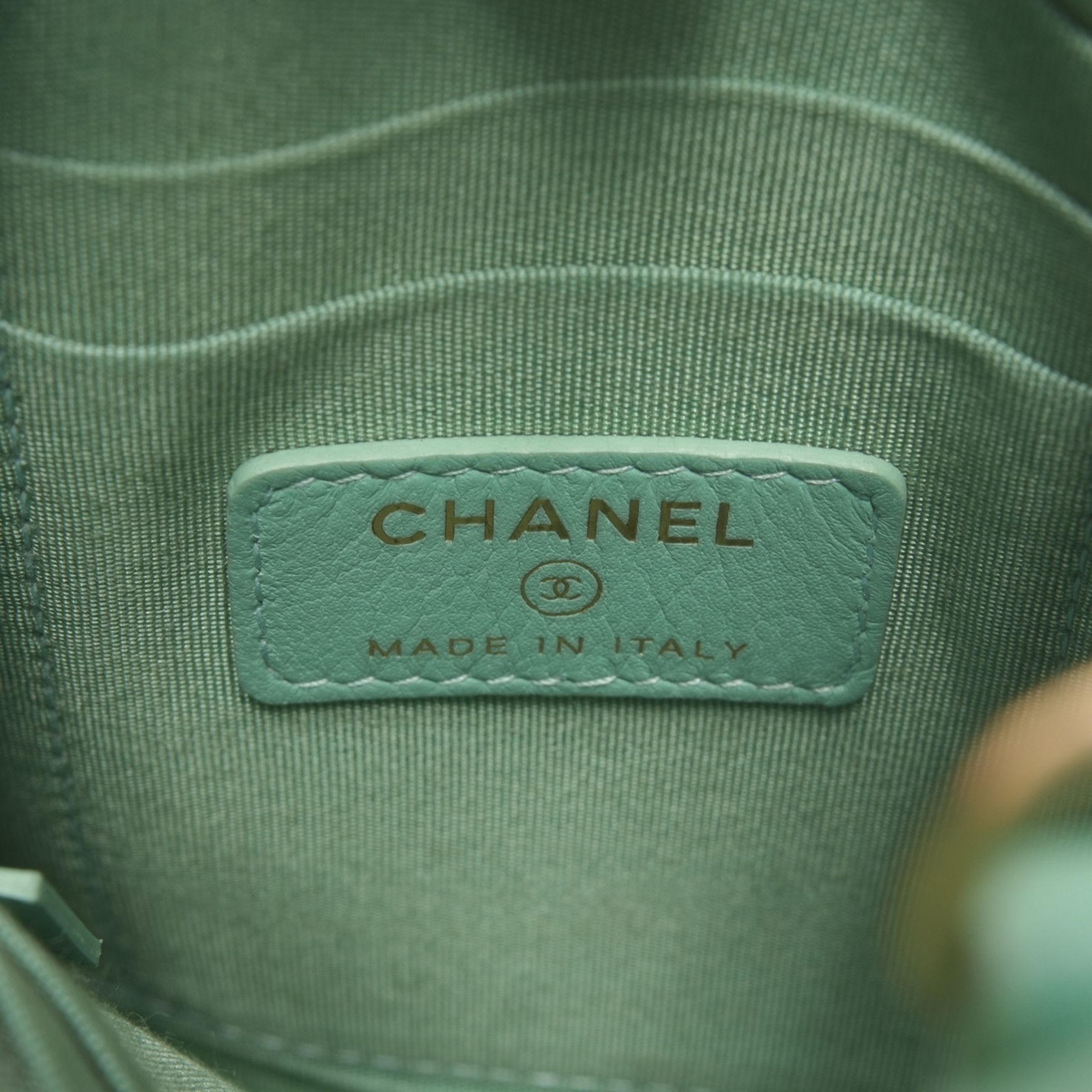 Chanel Chanel 28 Series 2019 Tweed Clutch/Phone Case/Shoulder Bag, Green Size ONE SIZE - 11 Thumbnail