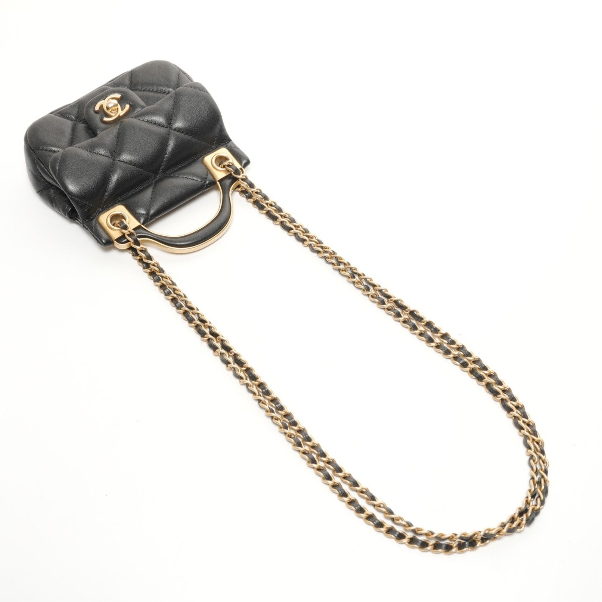 Chanel CHANEL 31 Series 2021-2022 Matelasse Chain Clutch Mini Wallet Business Card Holder/Card Case 2-Way Shoulder Bag Black Size ONE SIZE - 9 Thumbnail