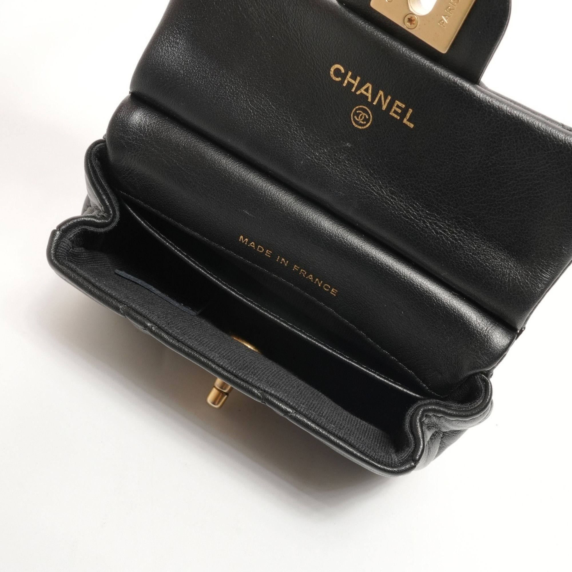 Chanel CHANEL 31 Series 2021-2022 Matelasse Chain Clutch Mini Wallet Business Card Holder/Card Case 2-Way Shoulder Bag Black Size ONE SIZE - 12 Thumbnail