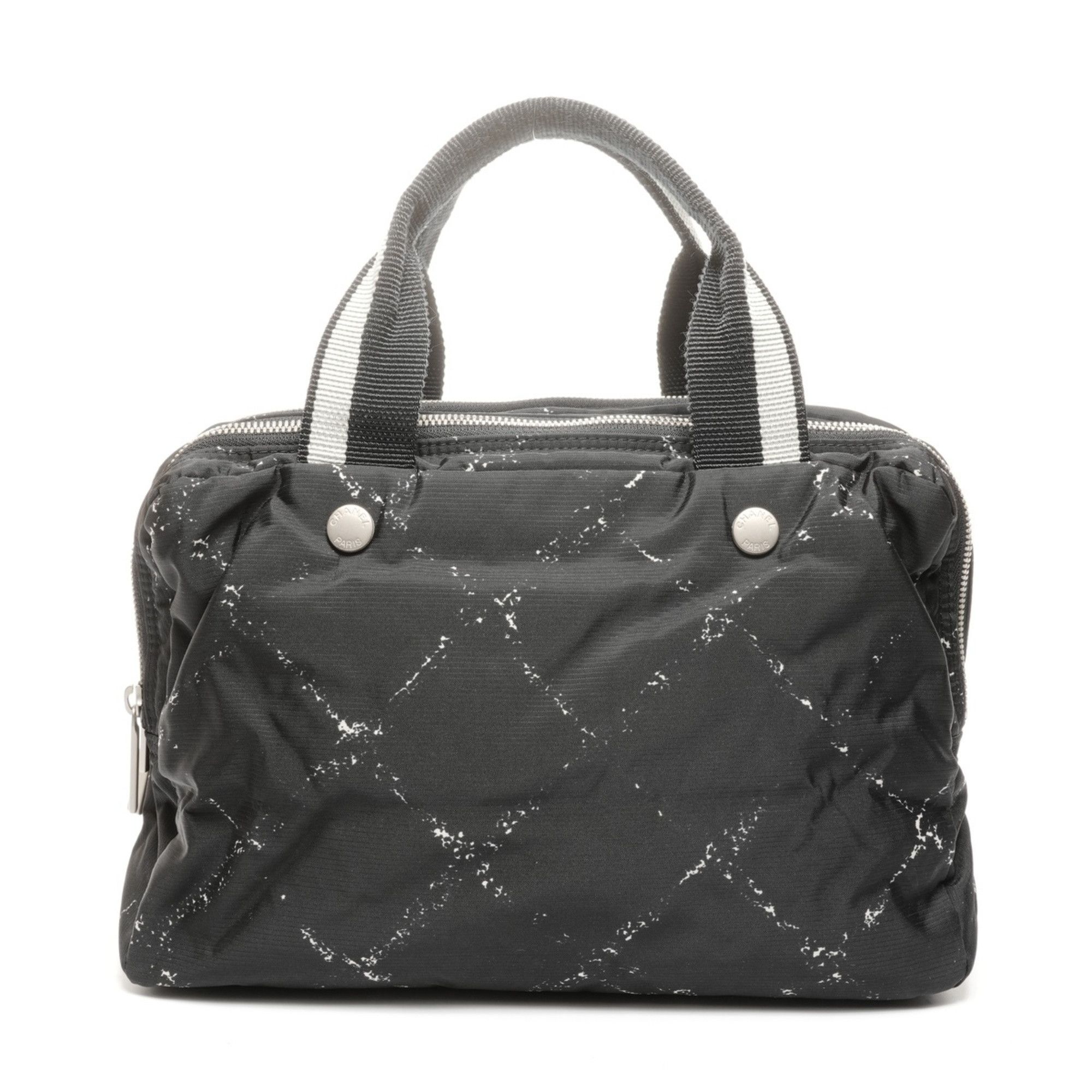 Chanel CHANEL No. 5 1997-1999 Nylon Travel Line Handbag in Black Size ONE SIZE - 3 Thumbnail