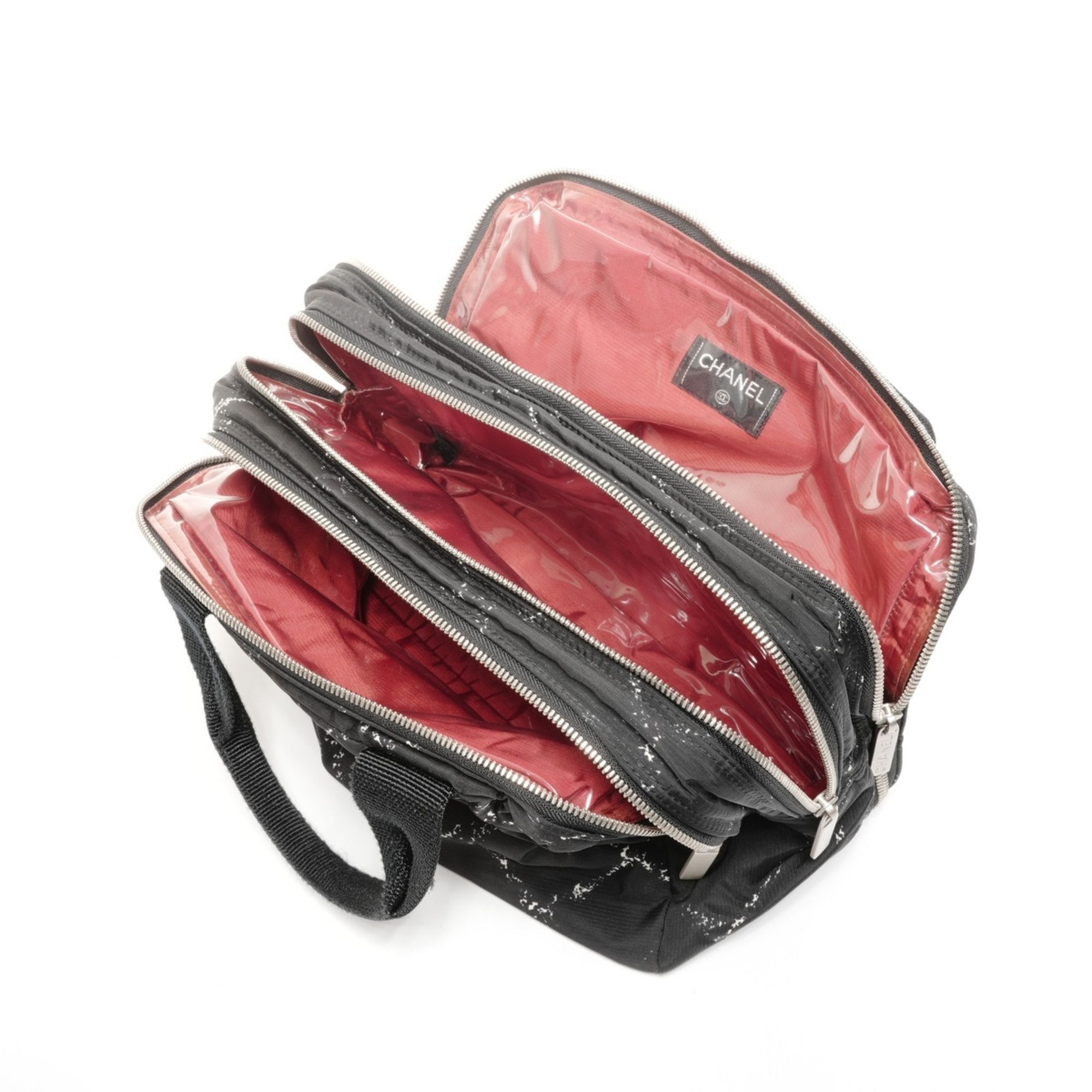 Chanel CHANEL No. 5 1997-1999 Nylon Travel Line Handbag in Black Size ONE SIZE - 13 Thumbnail