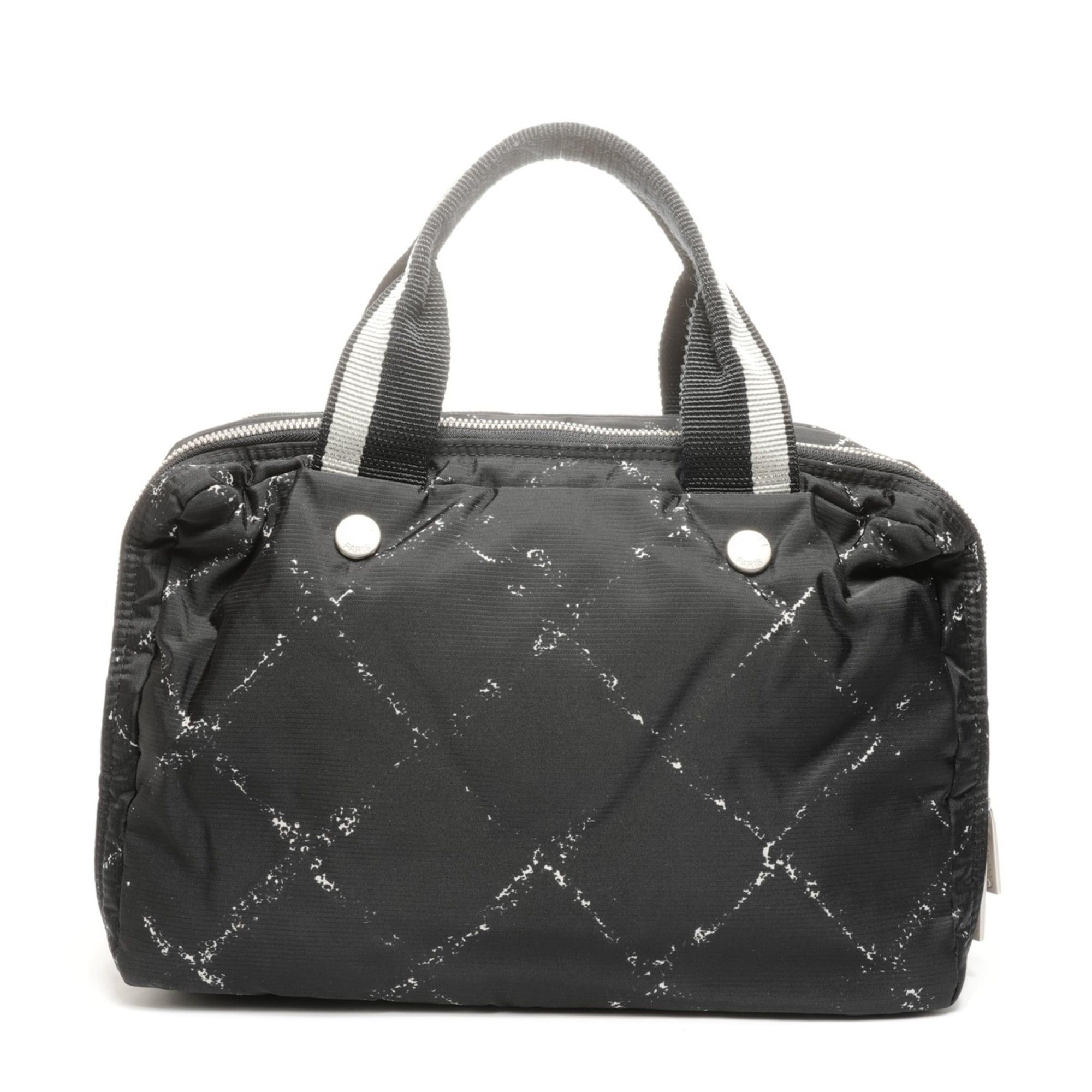 Chanel CHANEL No. 5 1997-1999 Nylon Travel Line Handbag in Black Size ONE SIZE - 4 Thumbnail