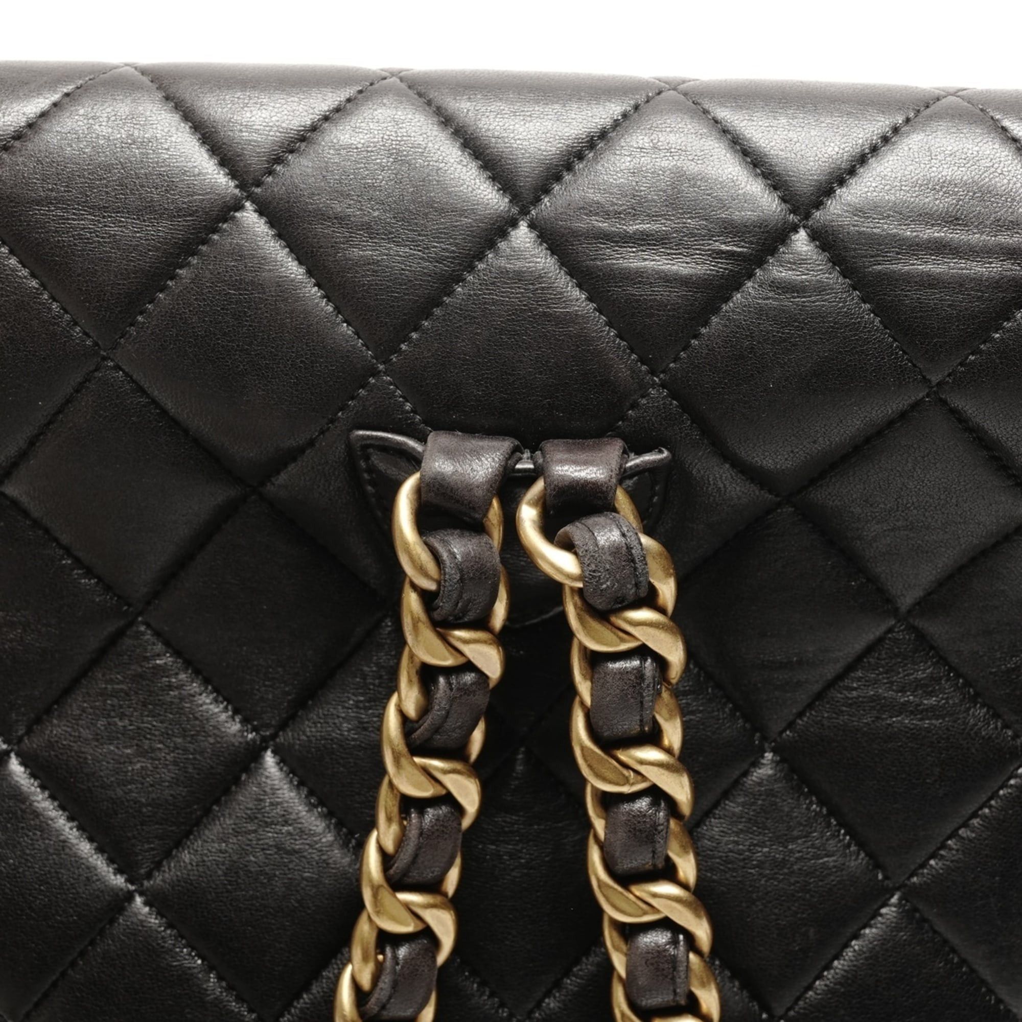 Chanel CHANEL No. 3 1994-1996 Lambskin Duma Matelasse Backpack/Daypack in Black Size ONE SIZE - 13 Thumbnail