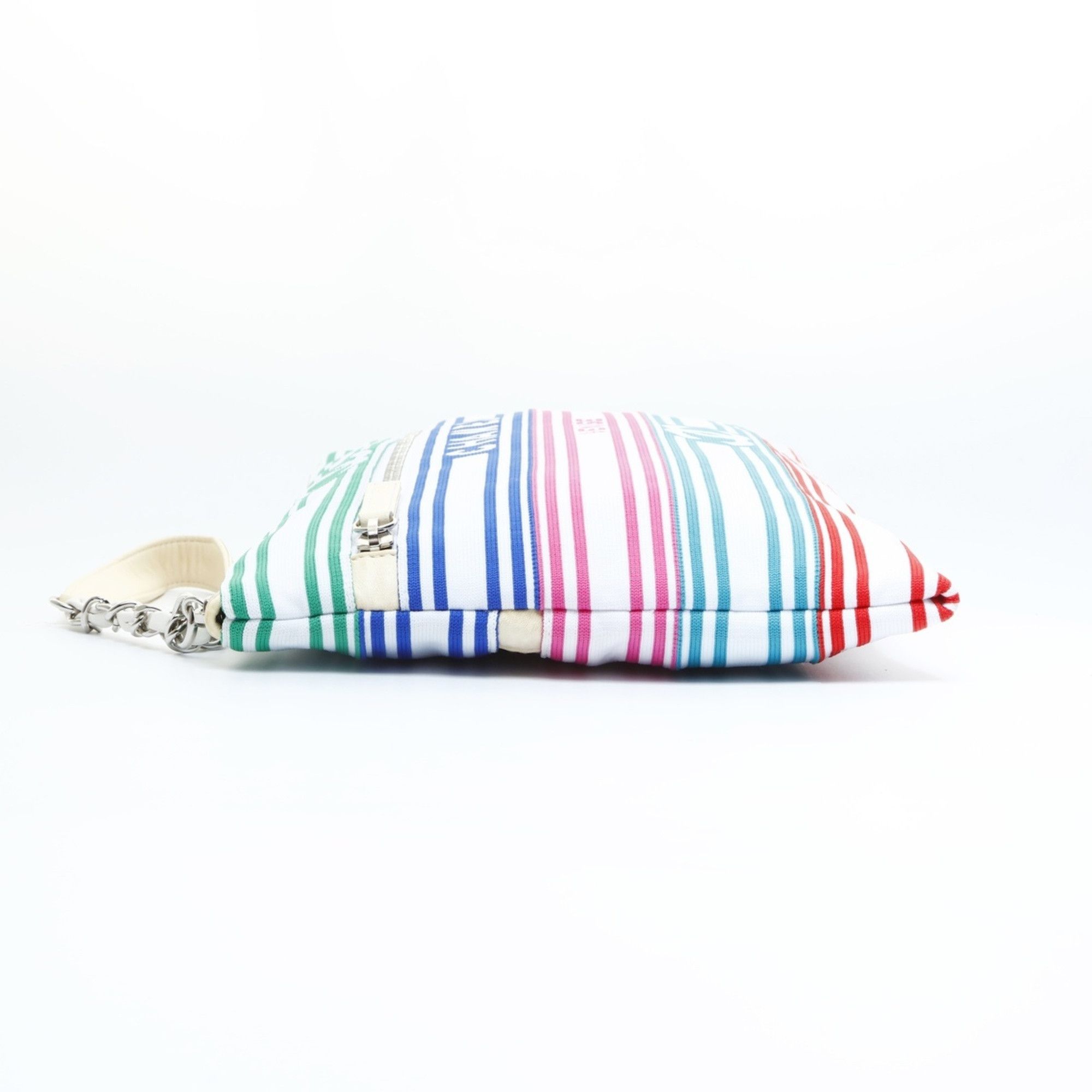 Chanel CHANEL 27th Series 2019 Cotton Canvas Multicolor Coco Mark Clutch Bag Size ONE SIZE - 7 Thumbnail