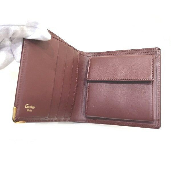 Cartier Cartier Cartier Must Line Leather Wallet Leather Short Wallet DUTY FREE for USA Size ONE SIZE - 3 Thumbnail