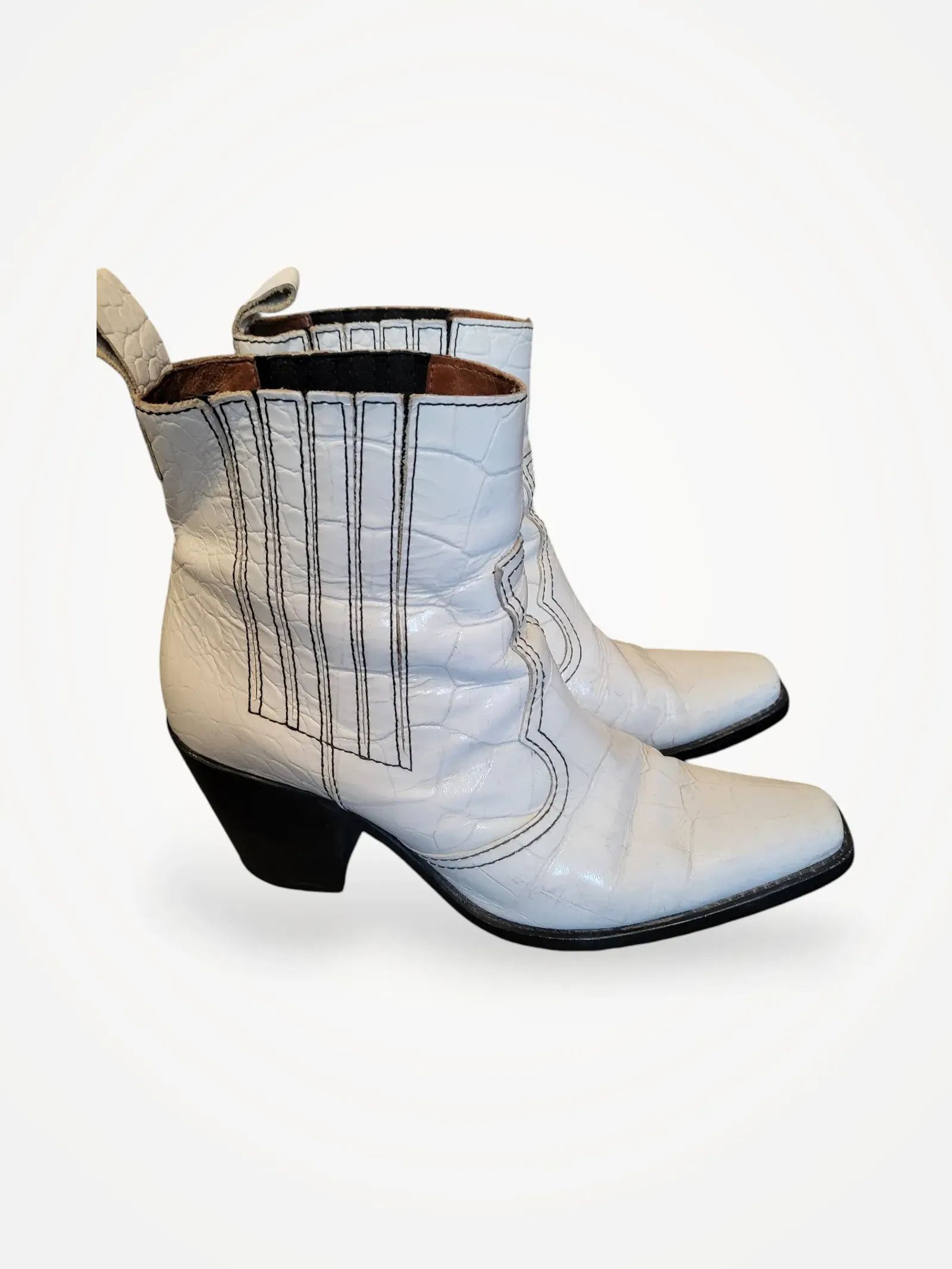 Ganni Ganni Callie Western Boots Boots Size US 9 / IT 39 - 2 Thumbnail