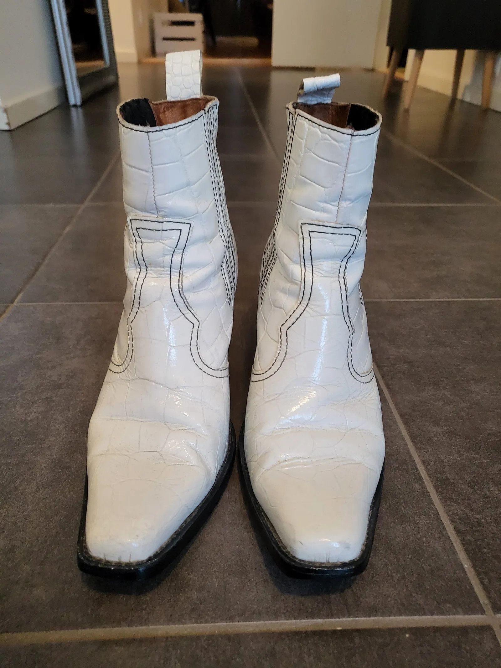 Ganni Ganni Callie Western Boots Boots Size US 9 / IT 39 - 3 Thumbnail