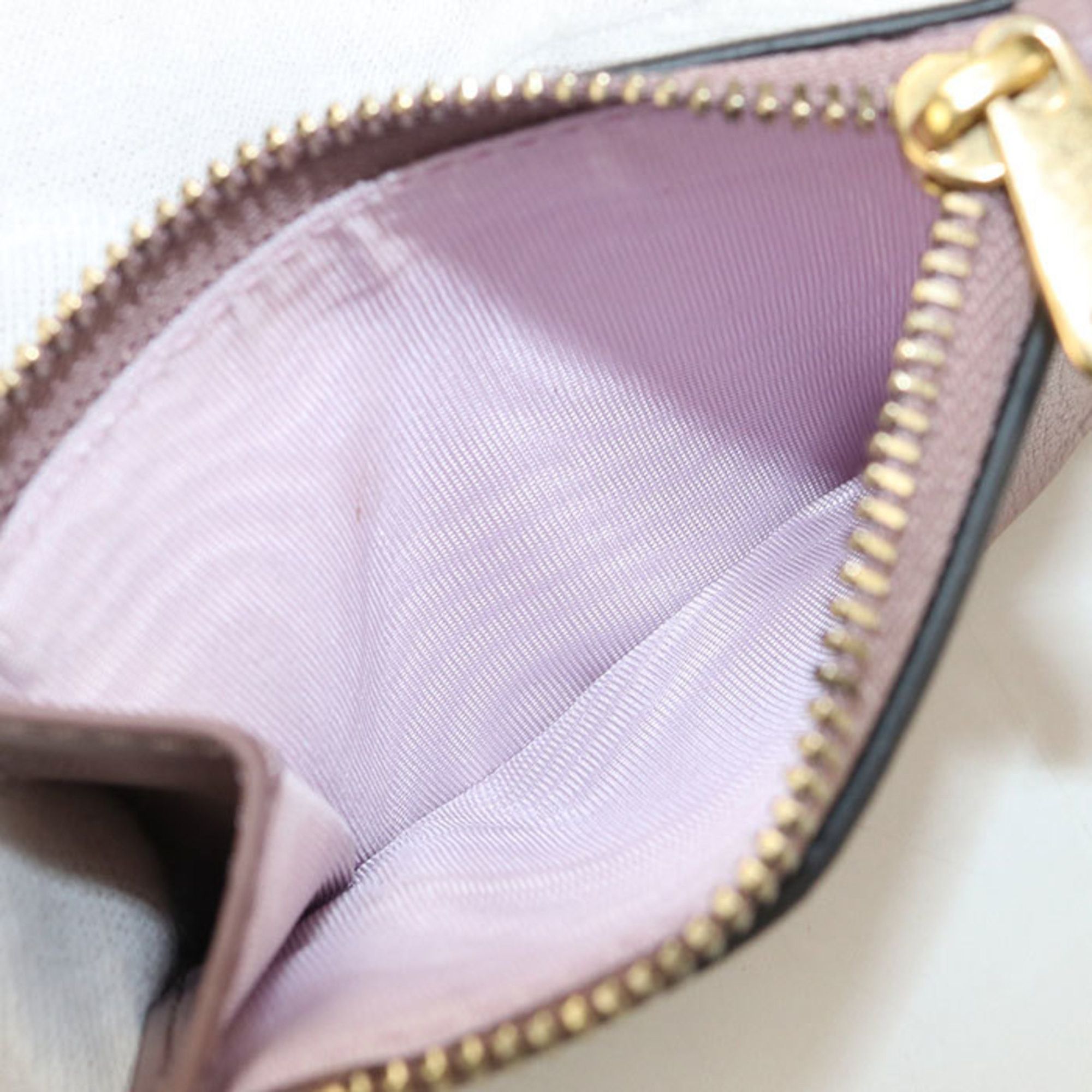 Dior Christian Dior DIOR Lotus Saddle Tri-fold Wallet, Women's, Purple Size ONE SIZE - 4 Thumbnail