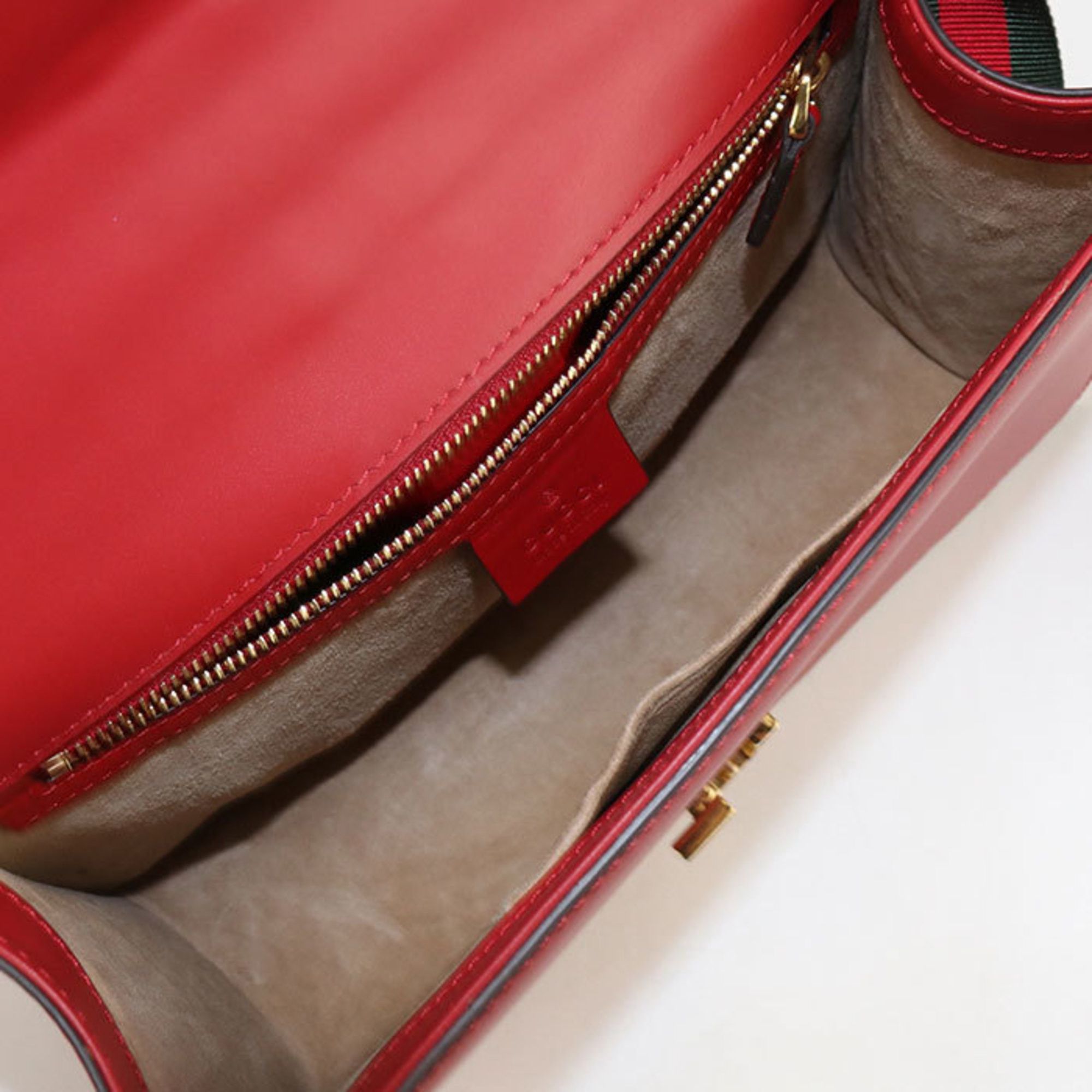Gucci GUCCI Sylvie Shoulder Bag 421882 Women's Red Size ONE SIZE - 3 Thumbnail