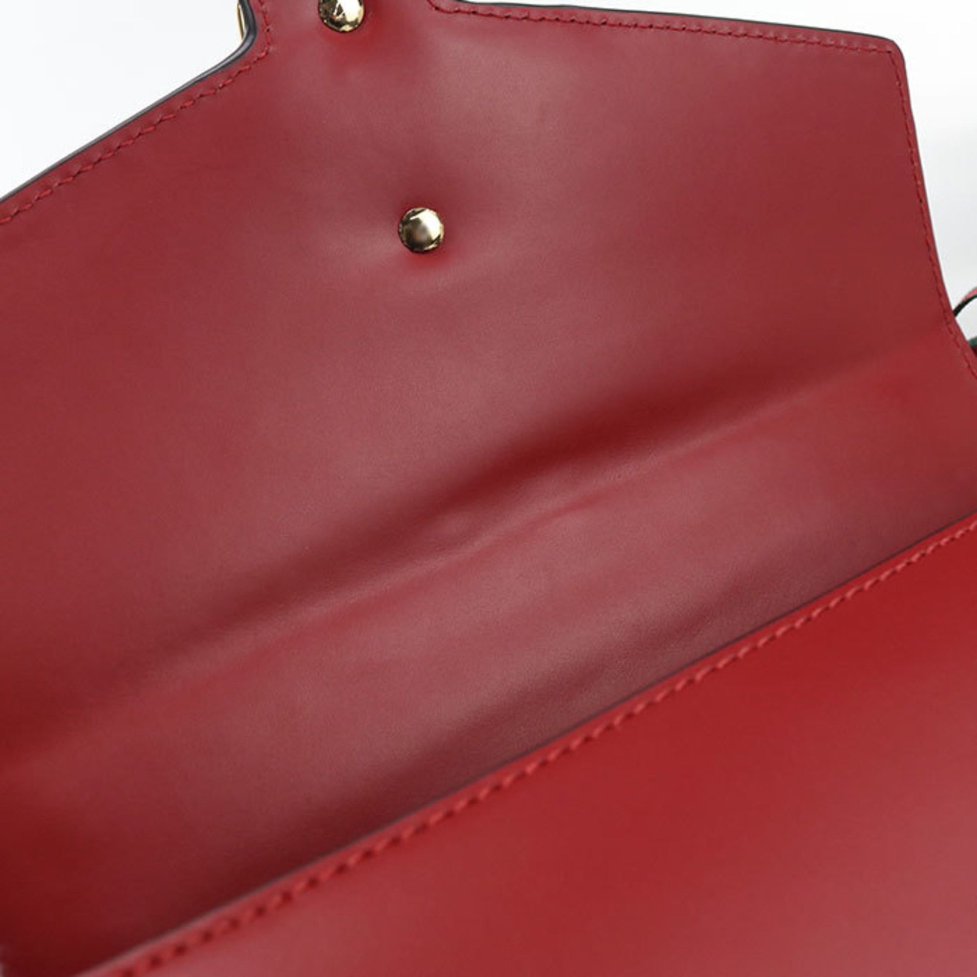 Gucci GUCCI Sylvie Shoulder Bag 421882 Women's Red Size ONE SIZE - 7 Thumbnail