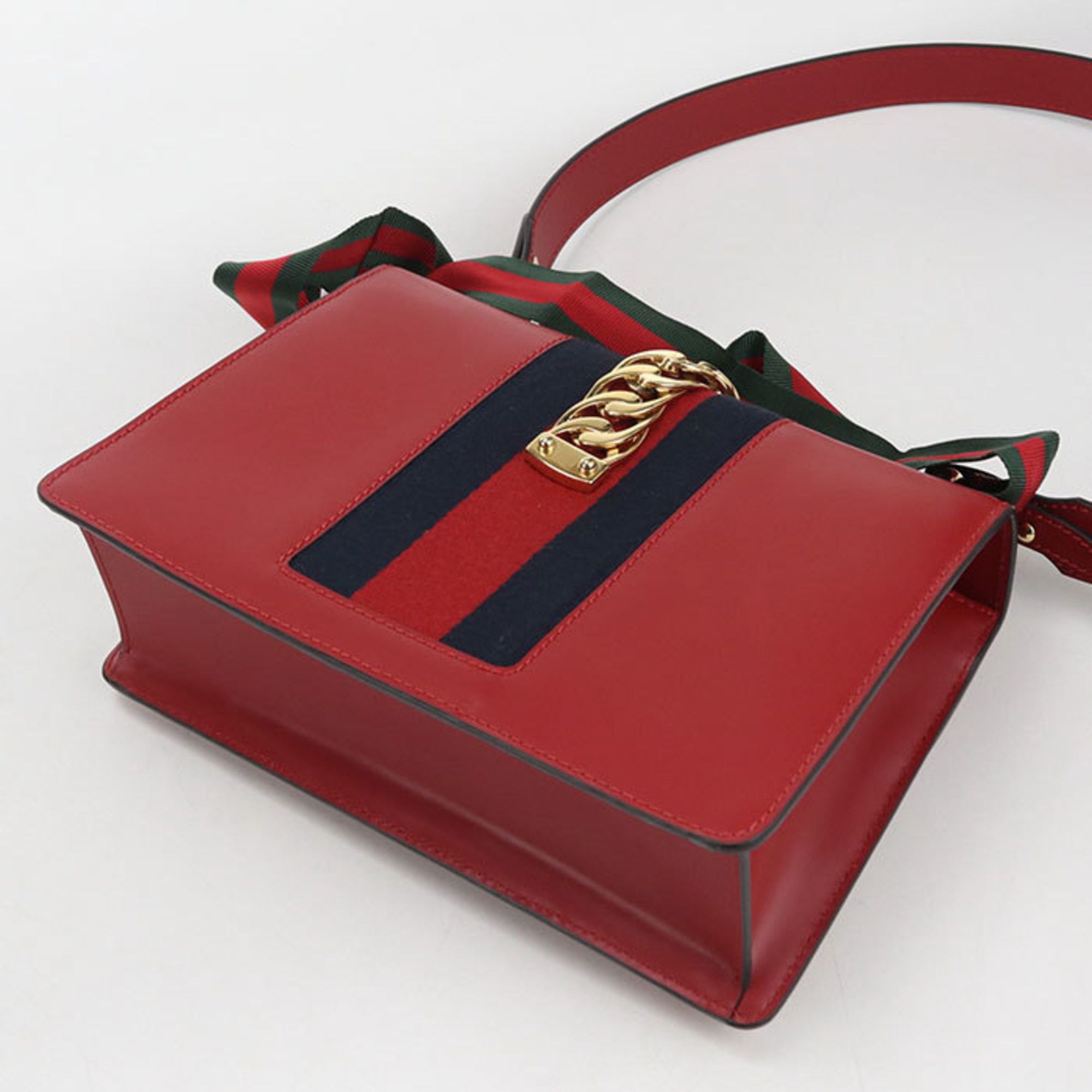 Gucci GUCCI Sylvie Shoulder Bag 421882 Women's Red Size ONE SIZE - 2 Thumbnail