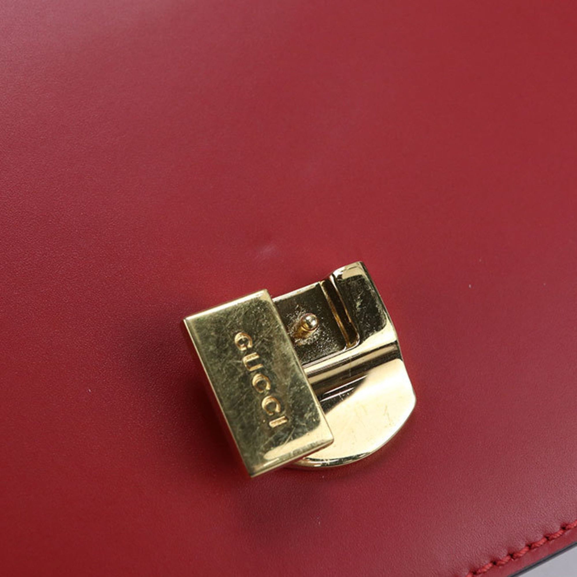 Gucci GUCCI Sylvie Shoulder Bag 421882 Women's Red Size ONE SIZE - 5 Thumbnail