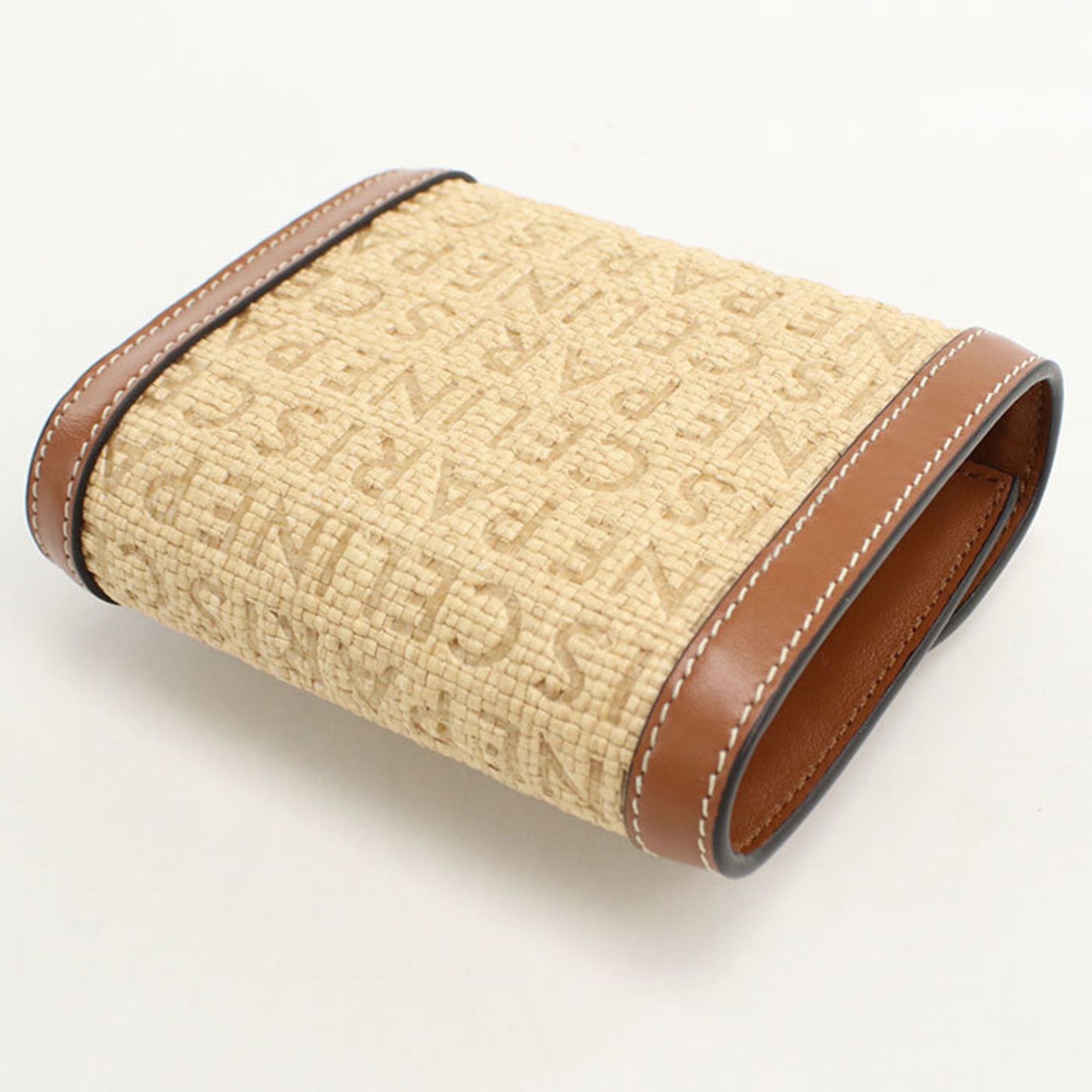 Celine CELINE Triomphe Small Flap Wallet 10D78 Women's Beige Size ONE SIZE - 2 Thumbnail
