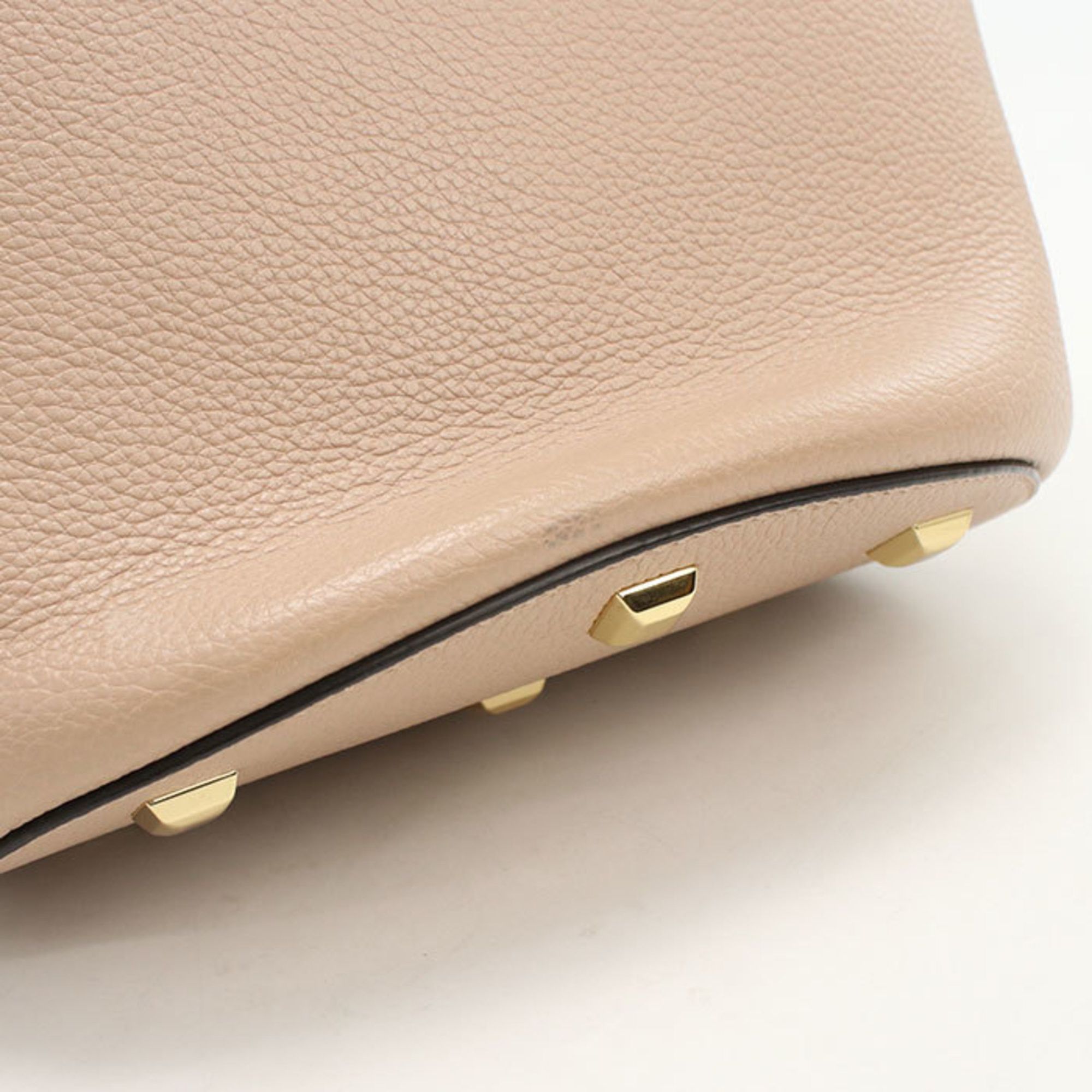 Salvatore Ferragamo Salvatore Ferragamo FERRAGAMO Ferragamo Gancini Shoulder Bag 21 2892 Women's Beige Size ONE SIZE - 5 Thumbnail