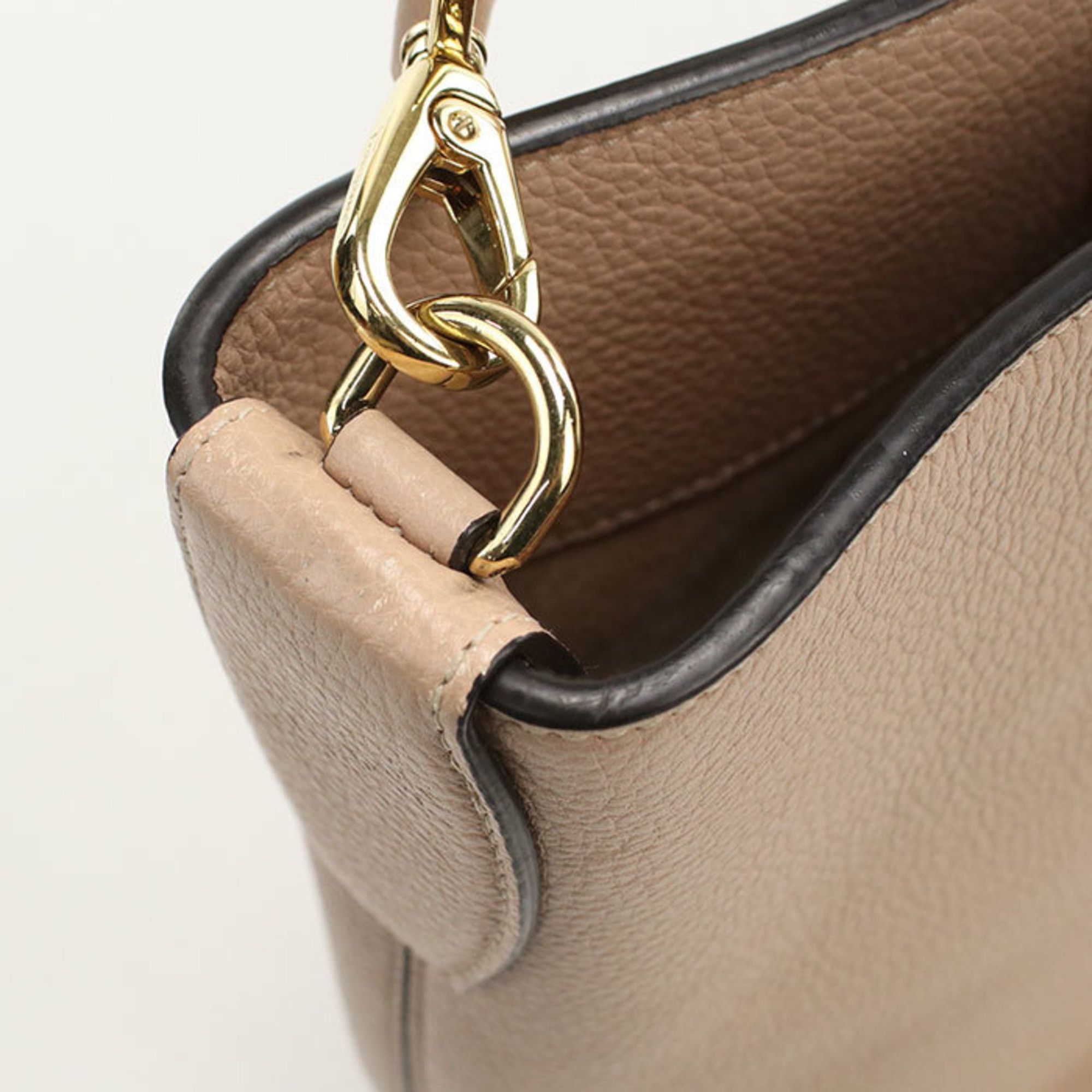 Salvatore Ferragamo Salvatore Ferragamo FERRAGAMO Ferragamo Gancini Shoulder Bag 21 2892 Women's Beige Size ONE SIZE - 7 Thumbnail