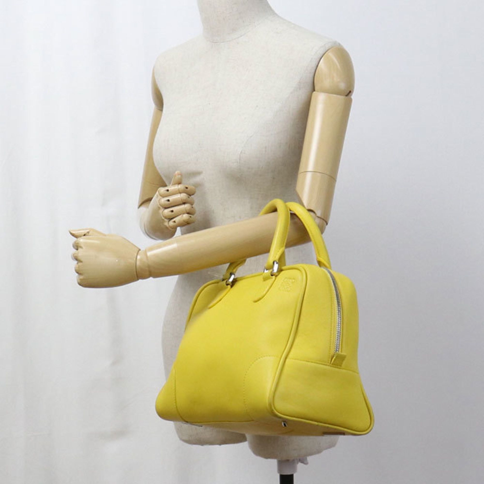 Loewe LOEWE Amazona 75 2-Way Anagram Handbag, 301.30.L03, Women's, Yellow Size ONE SIZE - 11 Thumbnail