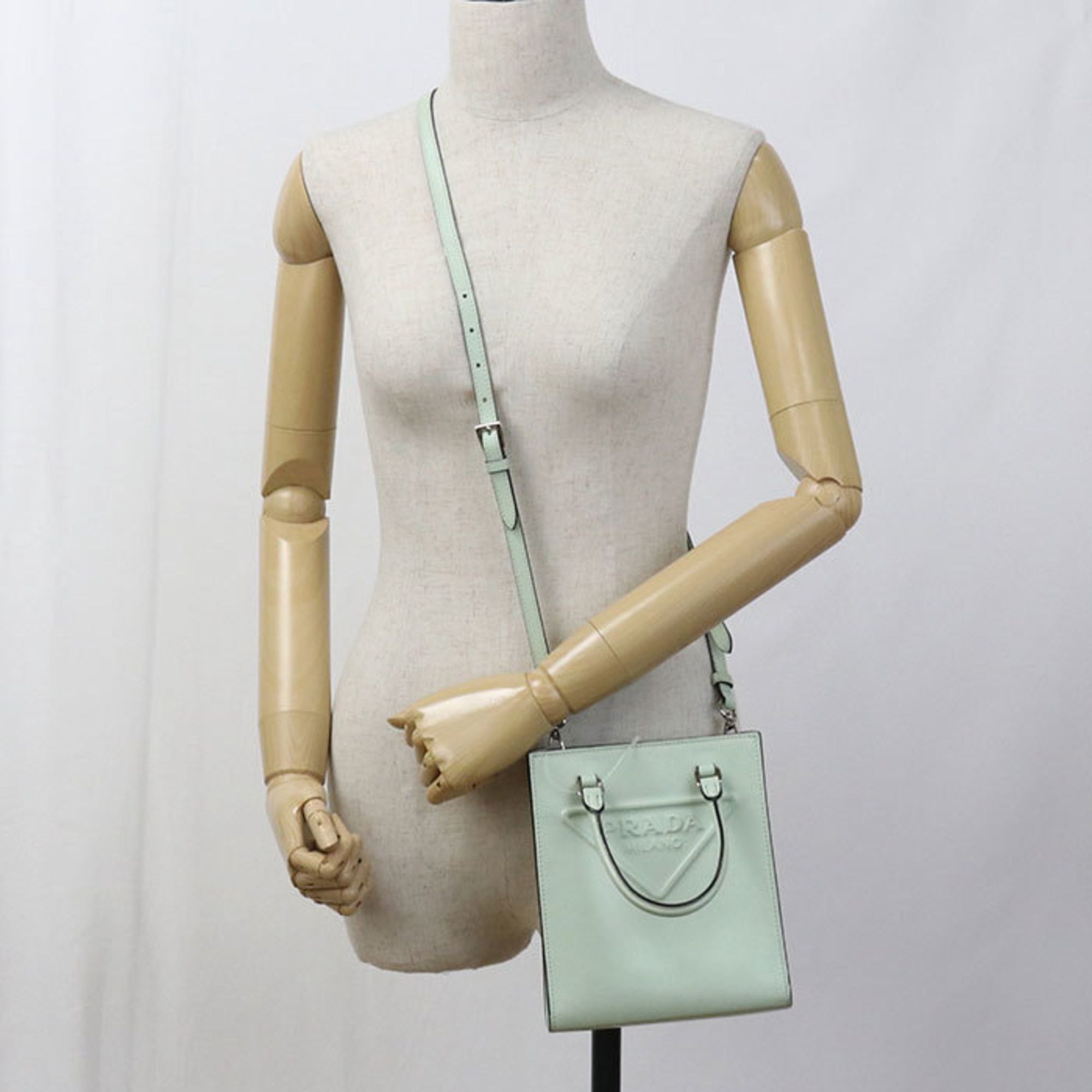 Prada Prada Handbag 1BA333 2-Way Women's Green Size ONE SIZE - 10 Thumbnail