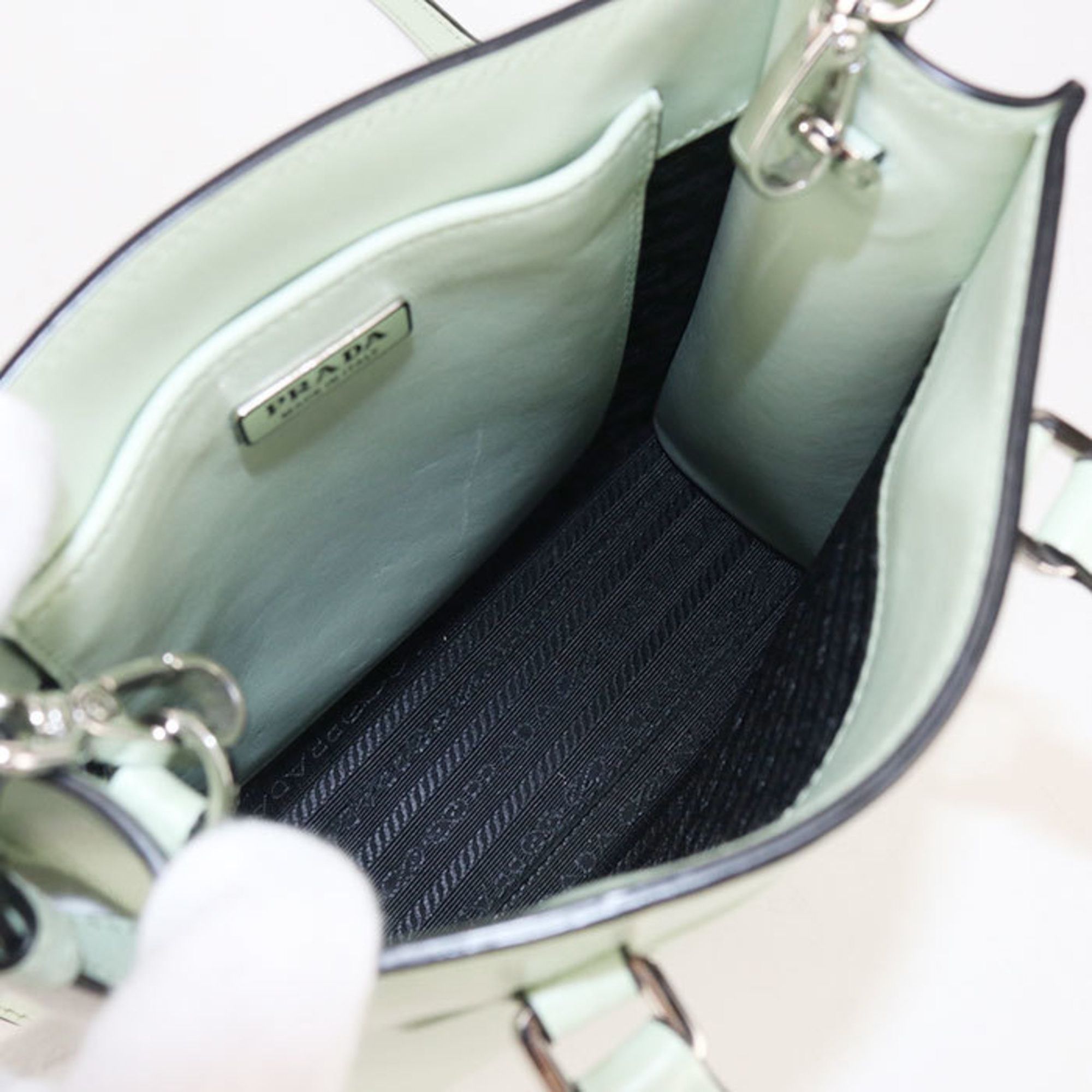 Prada Prada Handbag 1BA333 2-Way Women's Green Size ONE SIZE - 3 Thumbnail