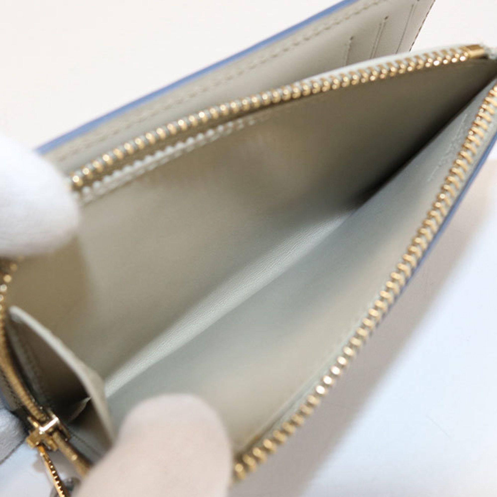 Loewe LOEWE Anagram Bifold Wallet, Women's, Blue Size ONE SIZE - 4 Thumbnail