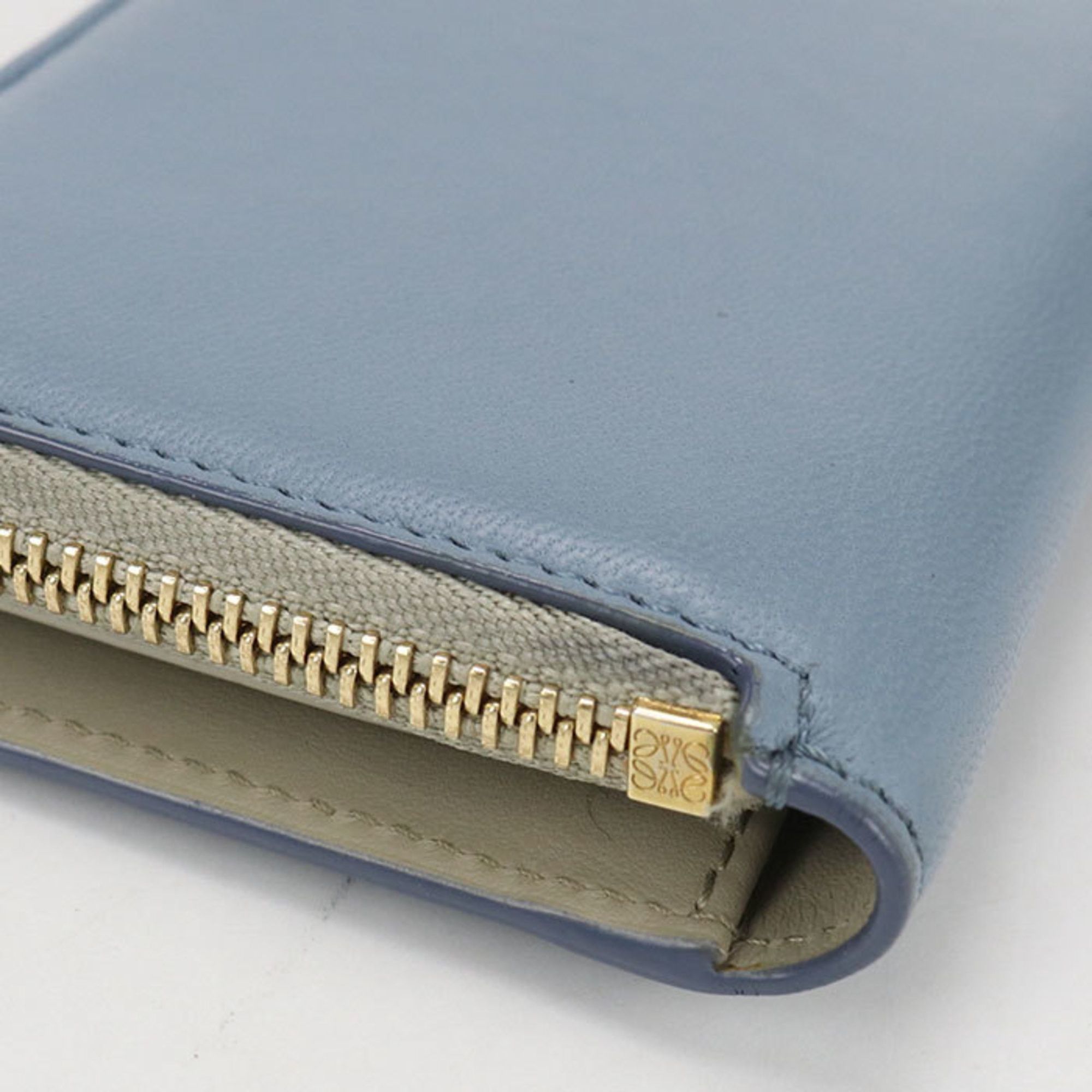 Loewe LOEWE Anagram Bifold Wallet, Women's, Blue Size ONE SIZE - 9 Thumbnail