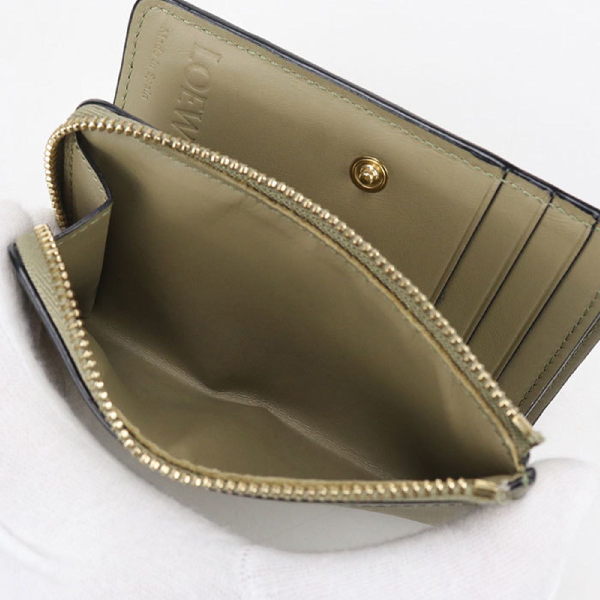 Loewe LOEWE Puzzle Bifold Wallet, Khaki, Men's and Women's Size ONE SIZE - 4 Thumbnail