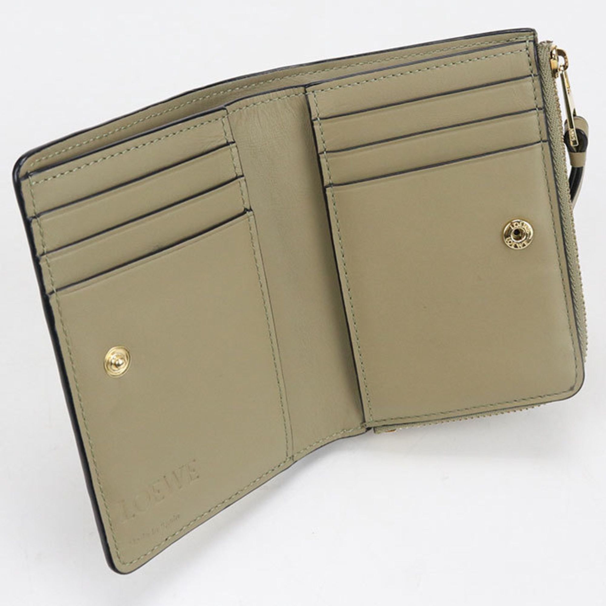 Loewe LOEWE Puzzle Bifold Wallet, Khaki, Men's and Women's Size ONE SIZE - 2 Thumbnail