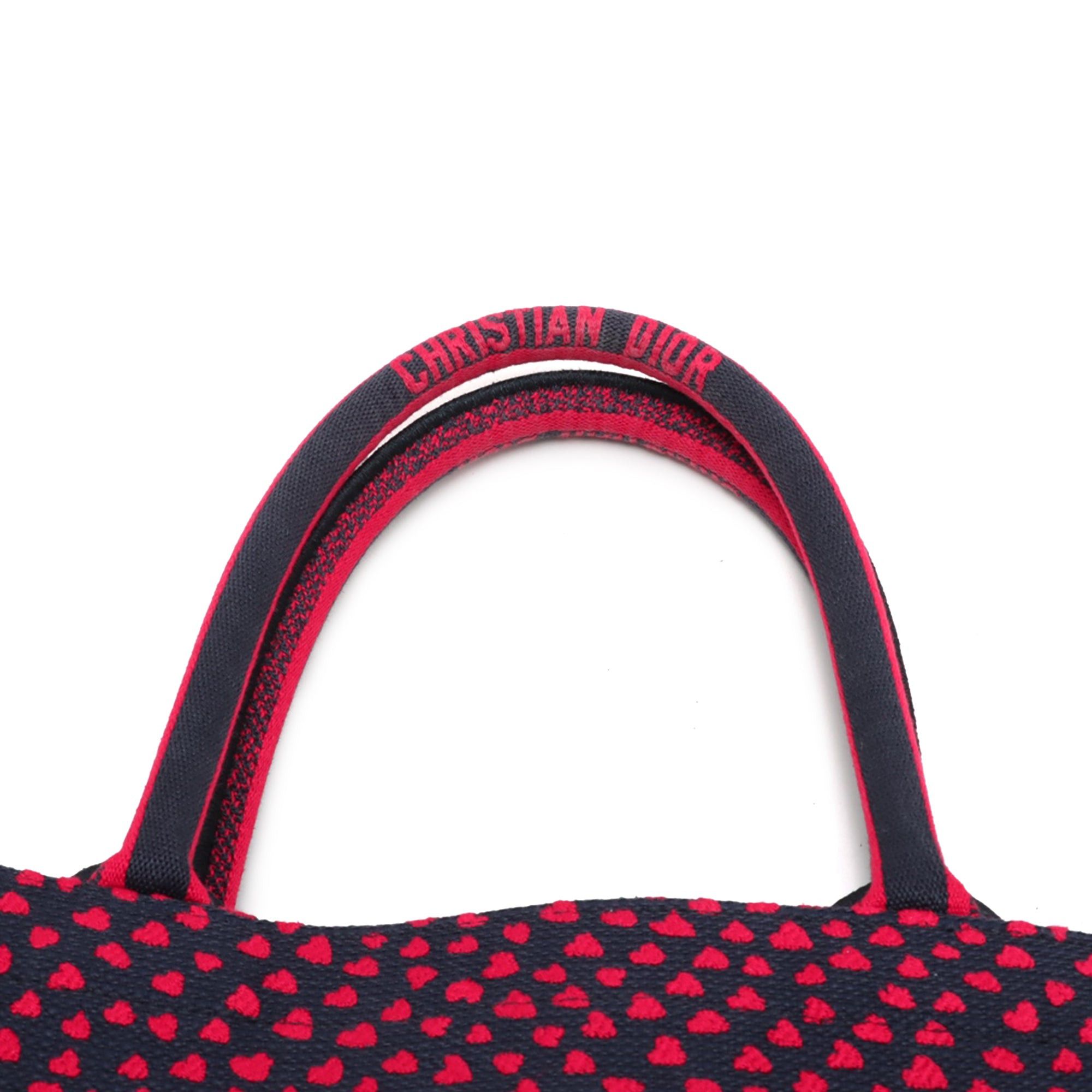 Dior Medium Canvas Pop Hearts I Love Paris Book Tote Size ONE SIZE - 8 Thumbnail