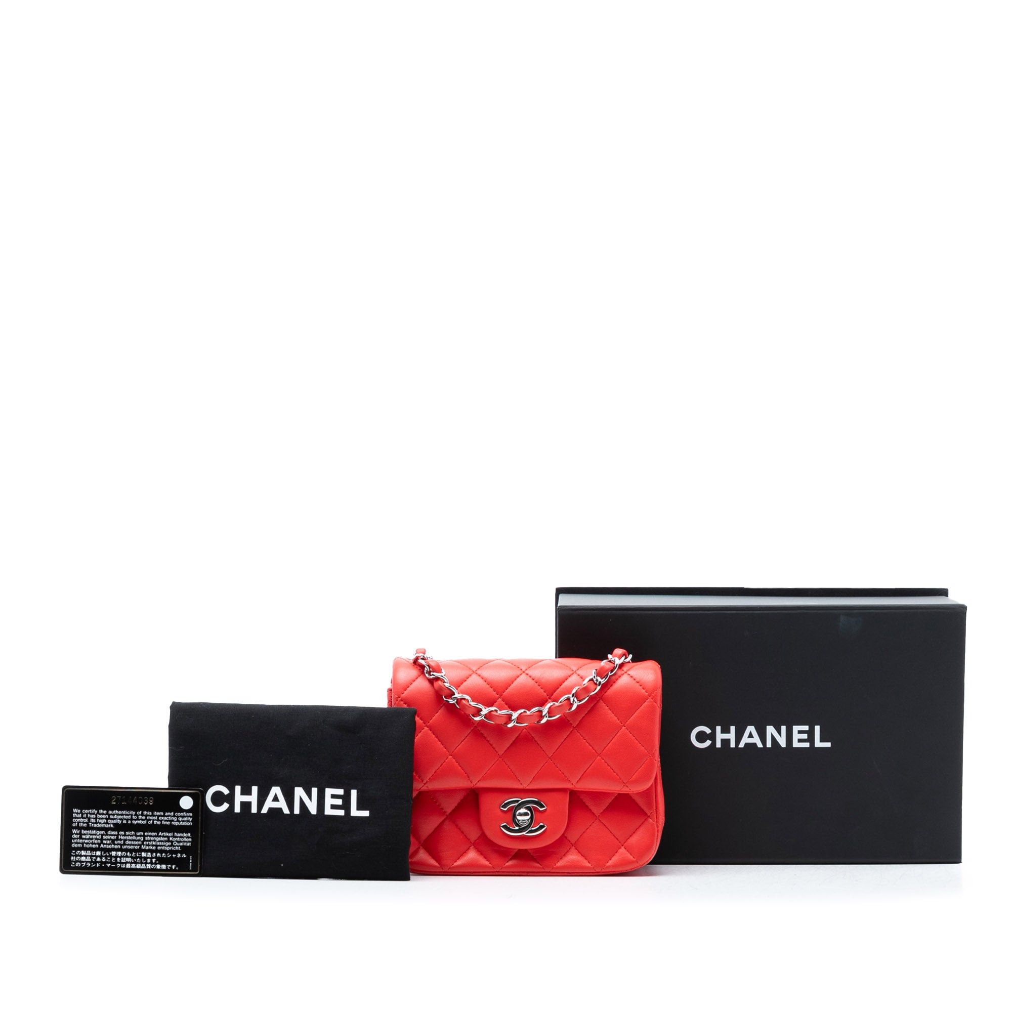 Chanel Mini Square Classic Lambskin Single Flap Size ONE SIZE - 8 Thumbnail