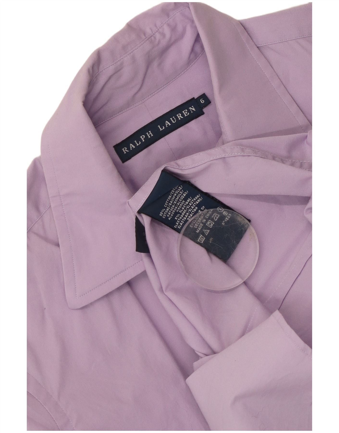 Ralph Lauren Womens Shirt US 6 Medium Purple Cotton Size XS / US 0-2 / IT 36-38 - 4 Thumbnail