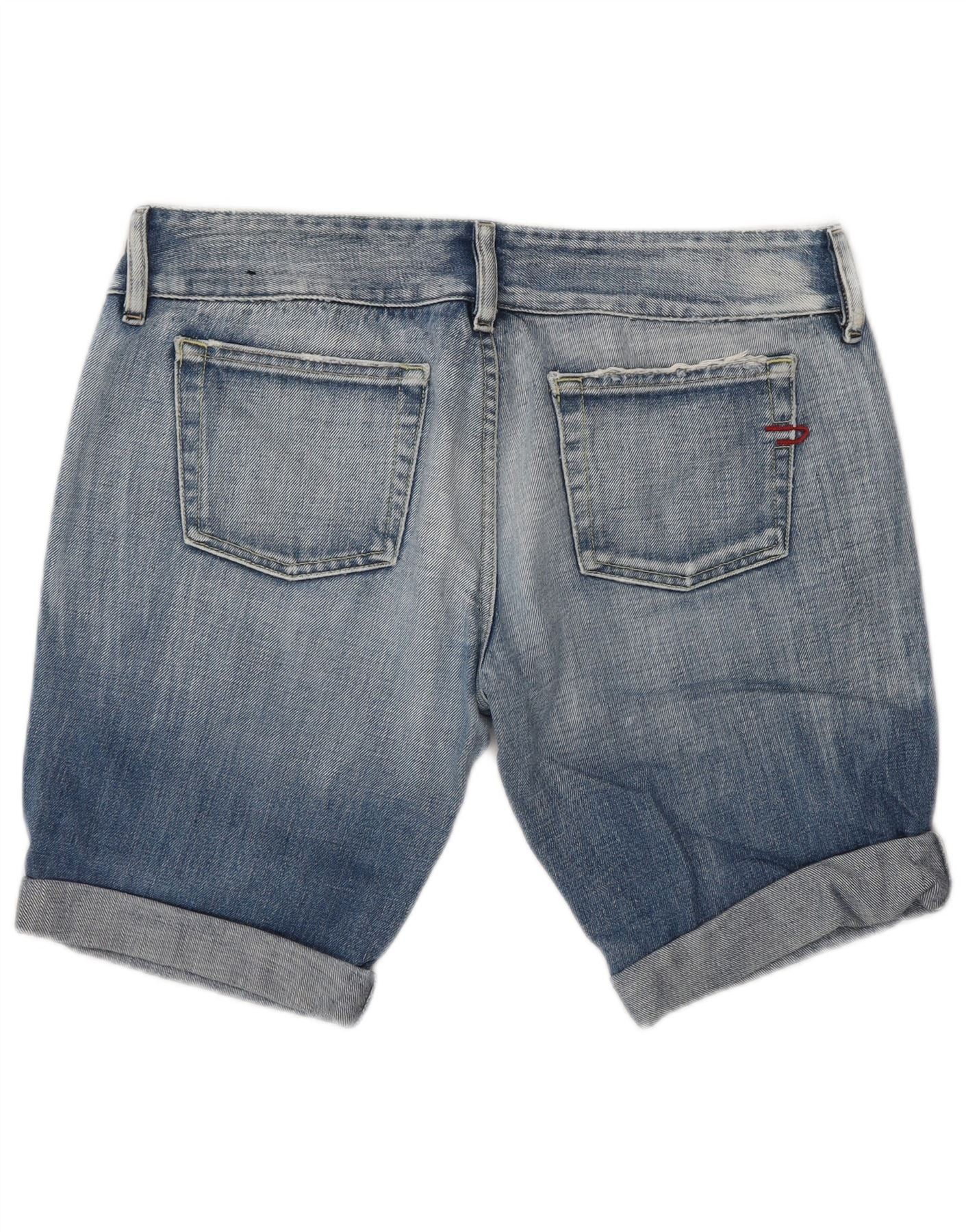 Diesel Womens Denim Shorts W31 Medium Blue Cotton Size 22" - 2 Thumbnail
