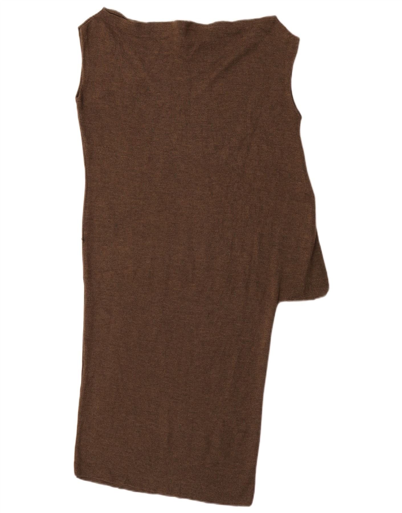 Gucci Womens Shift Dress UK 12 Medium Brown Cashmere Size XS / US 0-2 / IT 36-38 - 2 Thumbnail