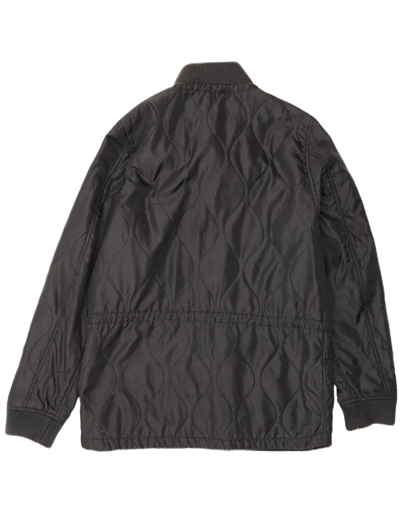 Diesel Mens Quilted Jacket UK 38 Medium Black Polyester Size US L / EU 52-54 / 3 - 2 Thumbnail