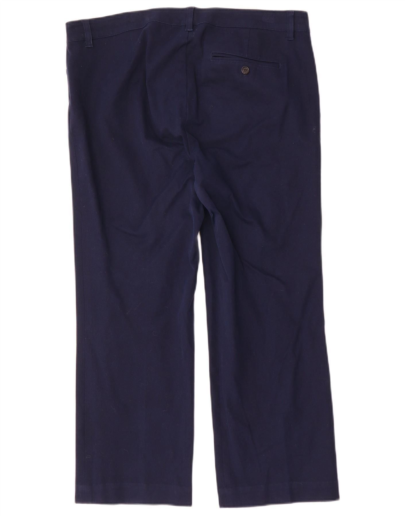 Ralph Lauren Womens Adelle Casual Trousers US 12 Large W36 L26 Navy Blue Size 30" / US 8 / IT 44 - 2 Thumbnail